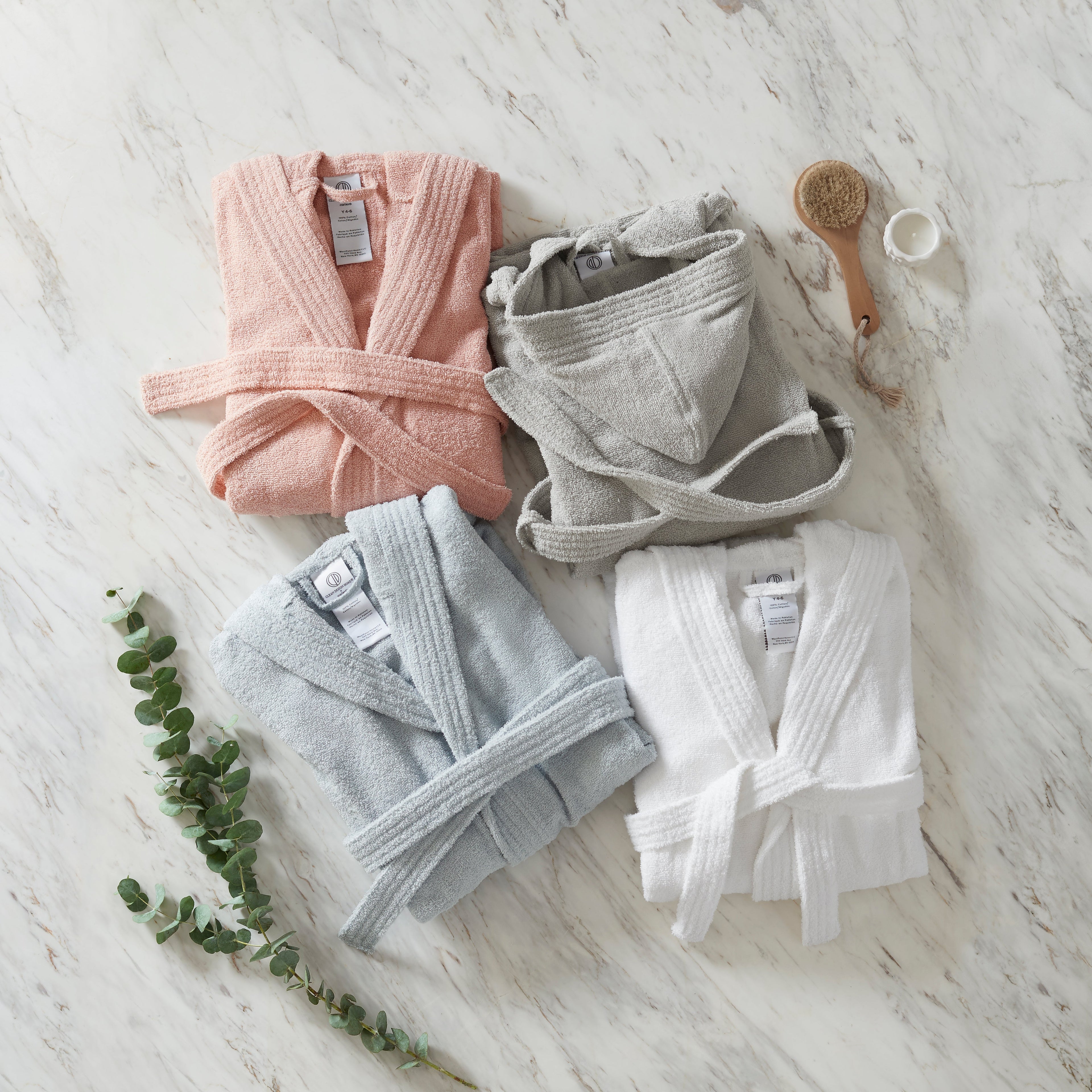 Clean Design Home® Terry Hood Robe-Youth - P's One-Stop Shop 