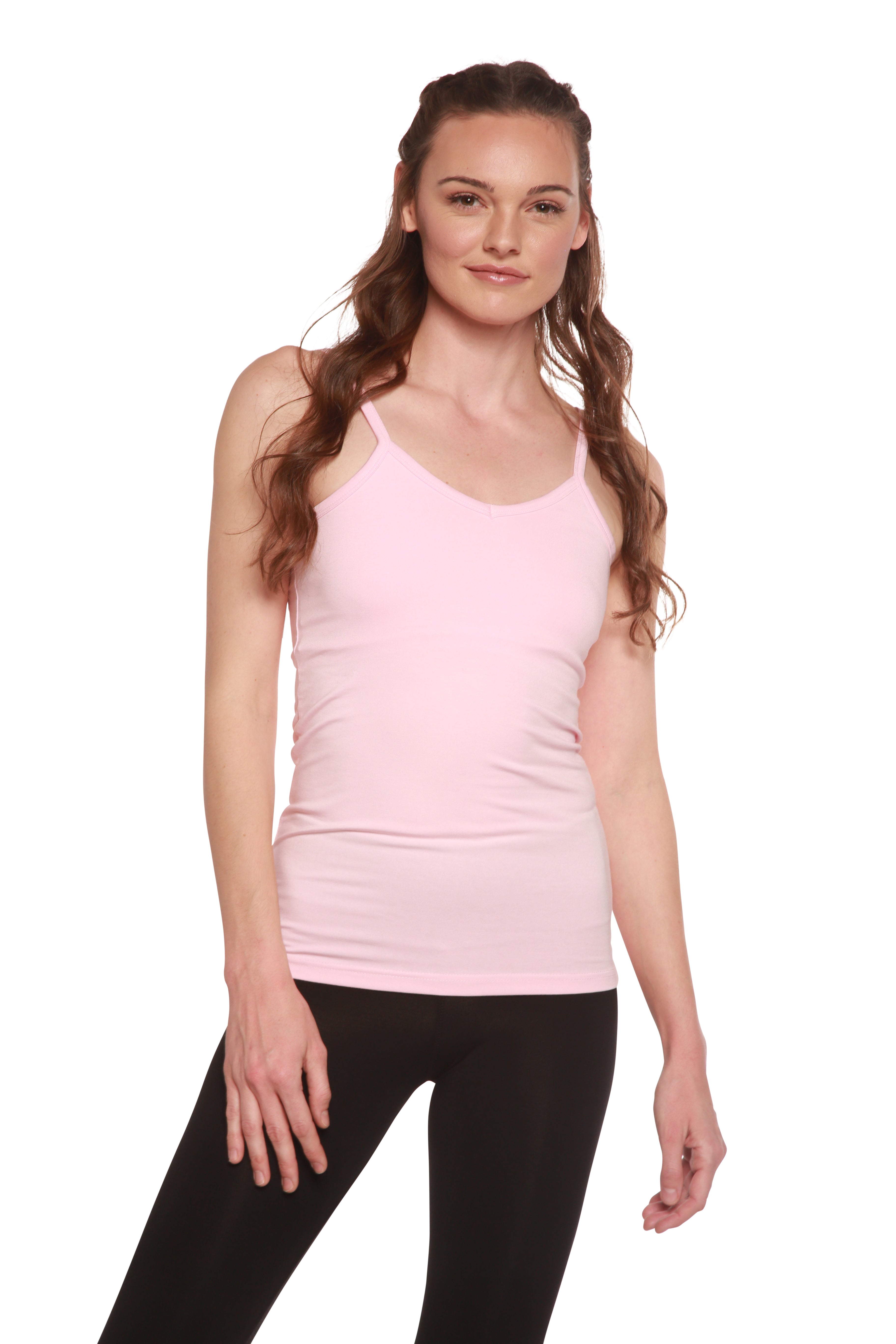 Clearance Women's Bamboo/Cotton Camisole with Shelf Bra - P's One-Stop Shop 