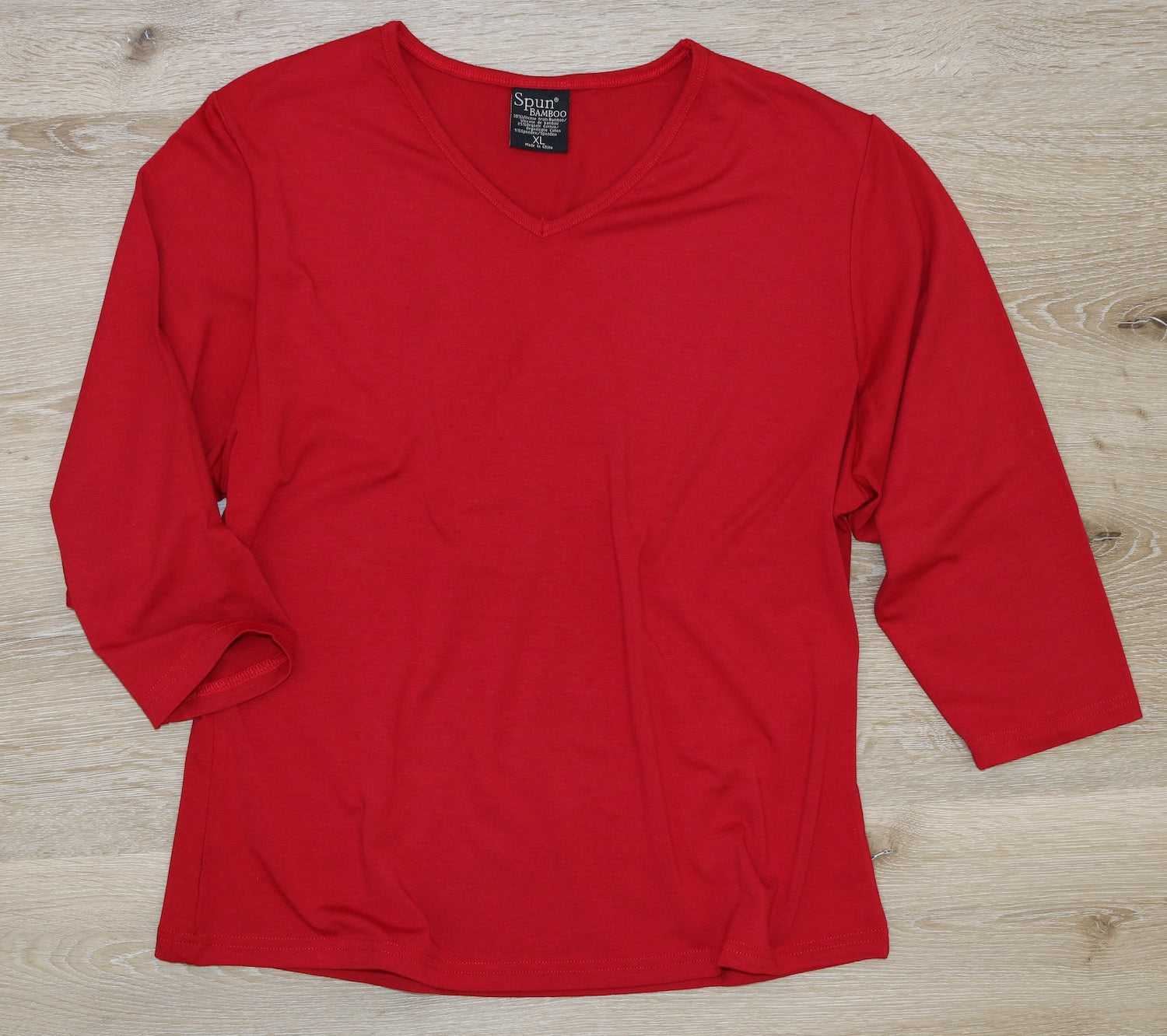 Clearance Women's Bamboo Viscose/Cotton V-Necks 3/4 Sleeve T-Shirt - P's One-Stop Shop 
