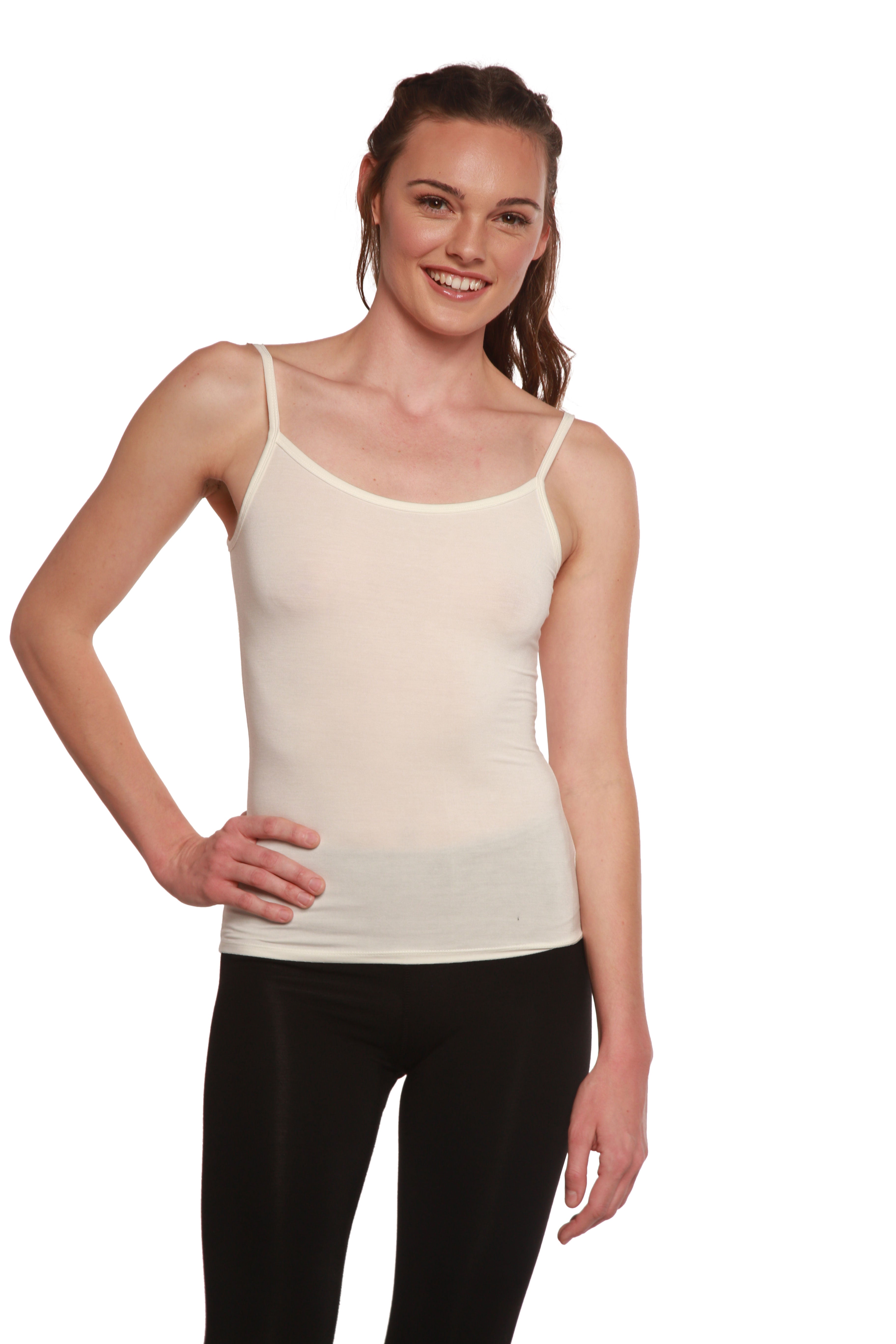Clearance Women's Bamboo Viscose Spaghetti Strap Camisole - P's One-Stop Shop 