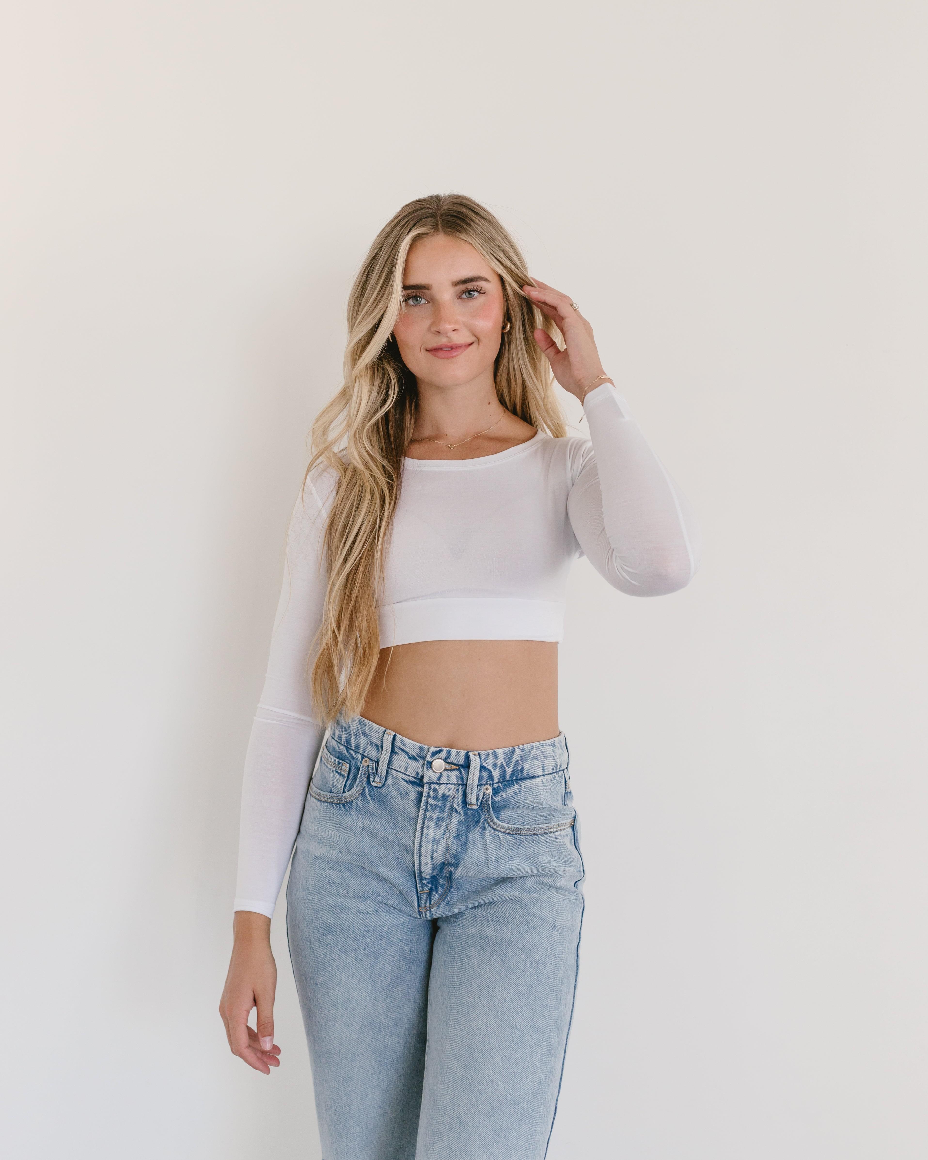 Crew Neck Long Sleeve Halftee - P's One-Stop Shop 
