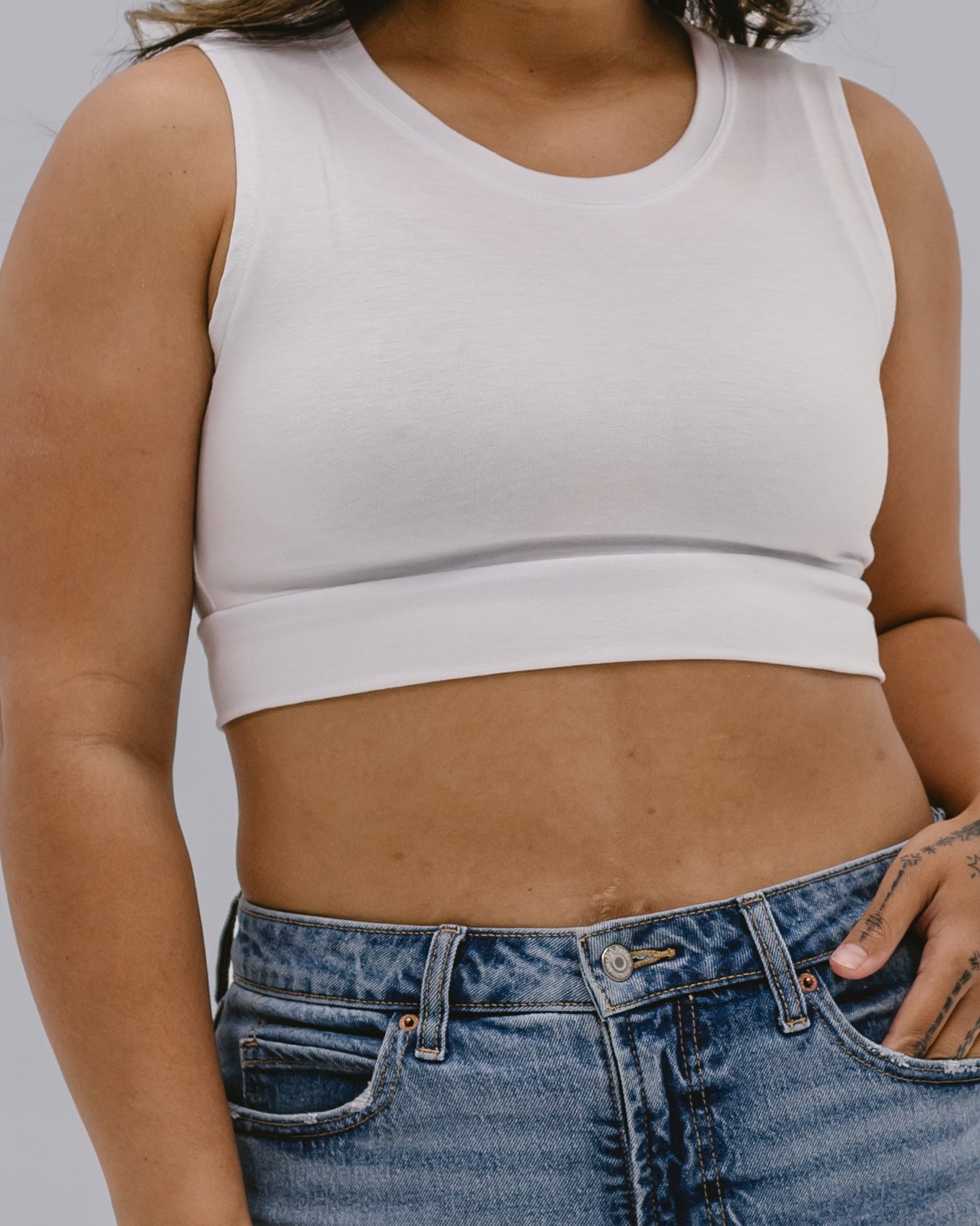 Crew Neck Tank Halftee - P's One-Stop Shop 