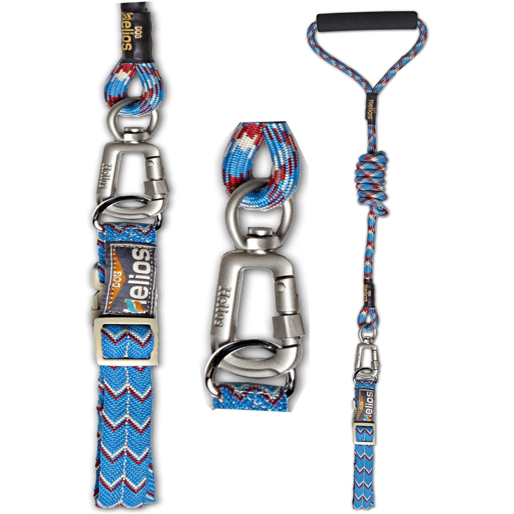 Dog Helios ® 'Dura-Tough' 2-in-1 Reflective Adjustable Fashion Dog Leash and Collar - P's One-Stop Shop 