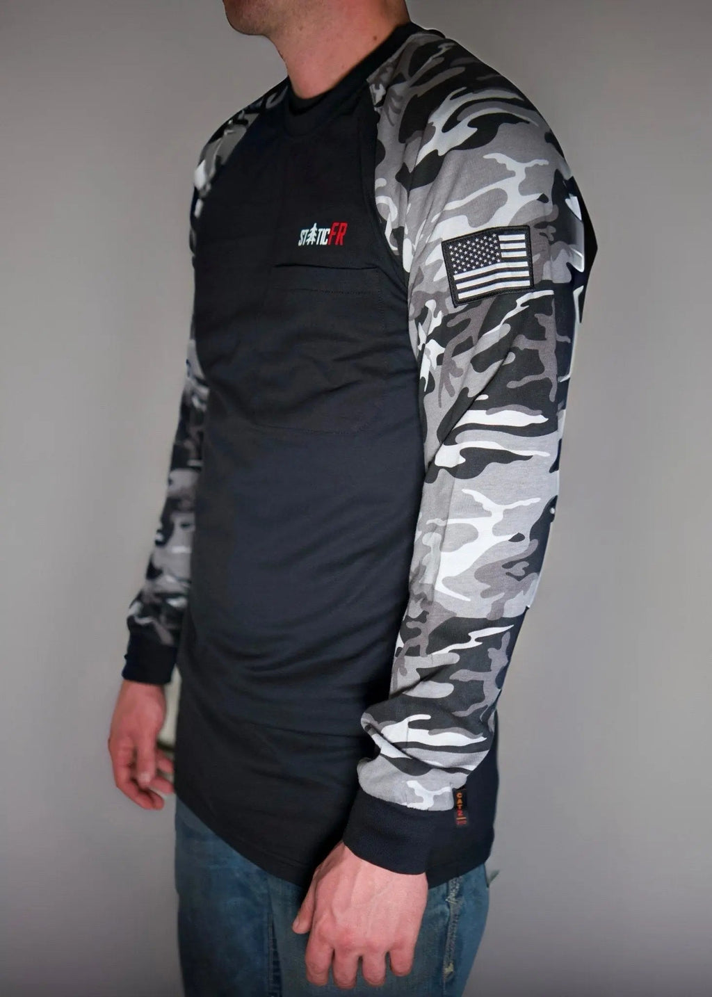 FR Camo Shirt - Black/Gray - P's One-Stop Shop 