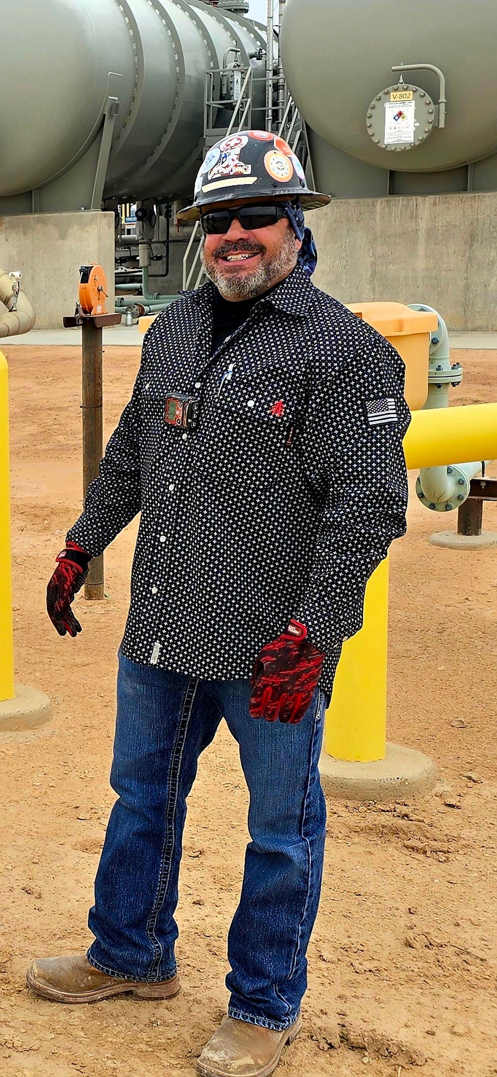 FR Pearl Snap Work Shirt - Reaper Black - P's One-Stop Shop 