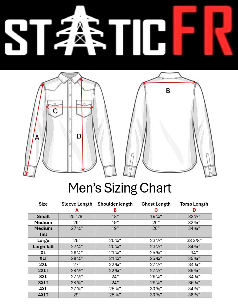 FR Pearl Snap Work shirt - Alpha Red - P's One-Stop Shop 