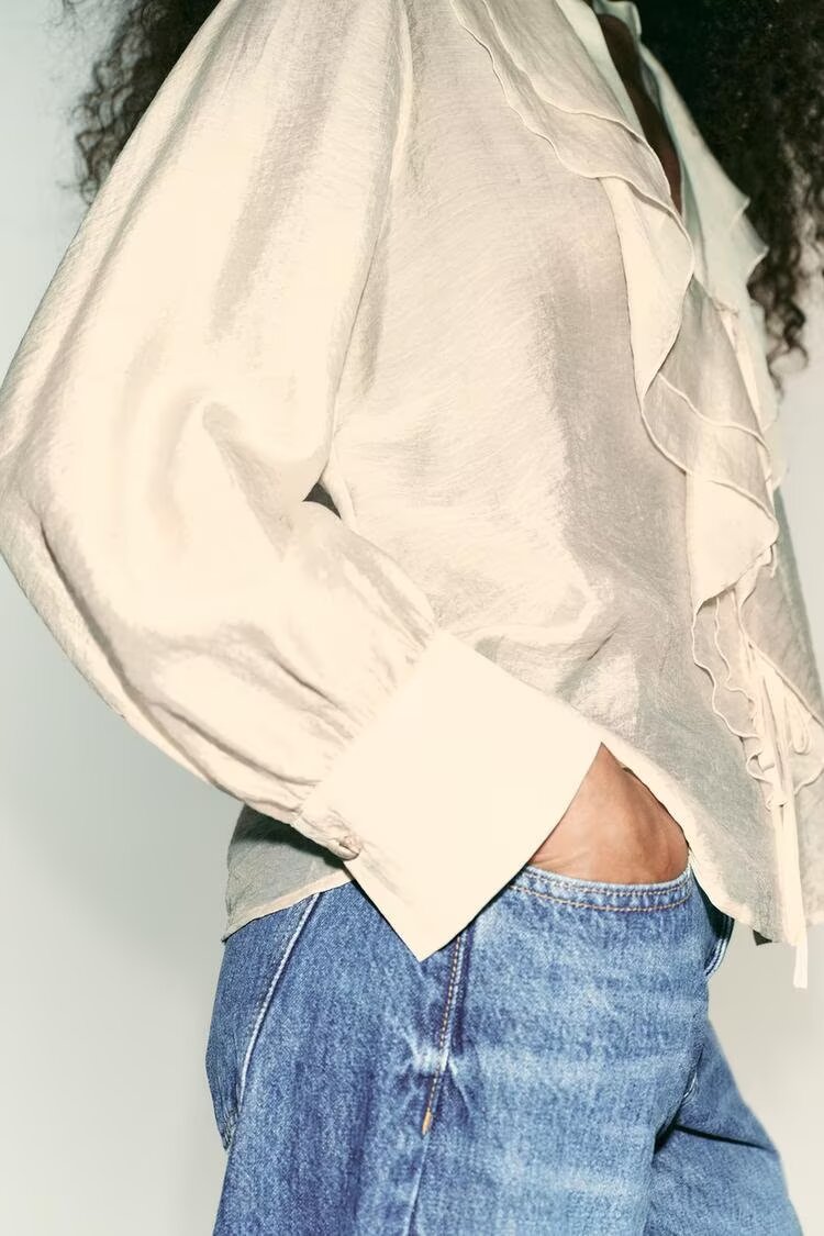 Fall WomenClothing Laminated Decoration Bow Shirt - P's One-Stop Shop 