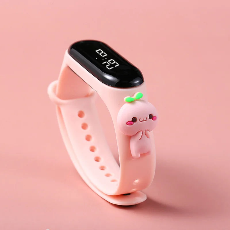 Fashion Mickey Children Watches For Girls Electronic Bracelet Sports Touch LED Spiderman Doll Kids Watch Women Waterproof Clock - P's One-Stop Shop 