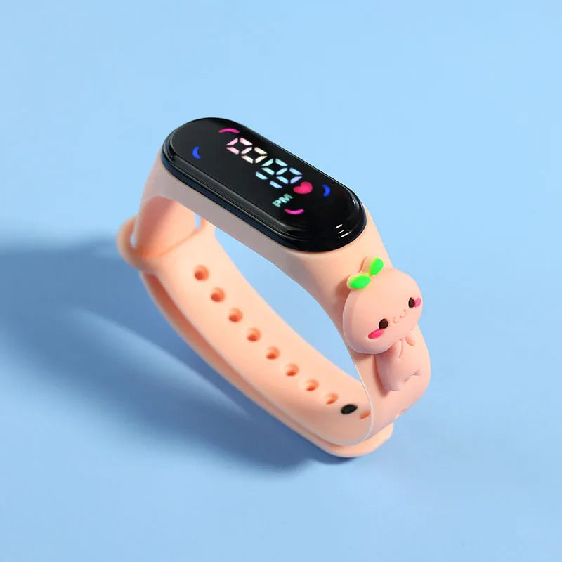 Fashion Mickey Children Watches For Girls Electronic Bracelet Sports Touch LED Spiderman Doll Kids Watch Women Waterproof Clock - P's One-Stop Shop 