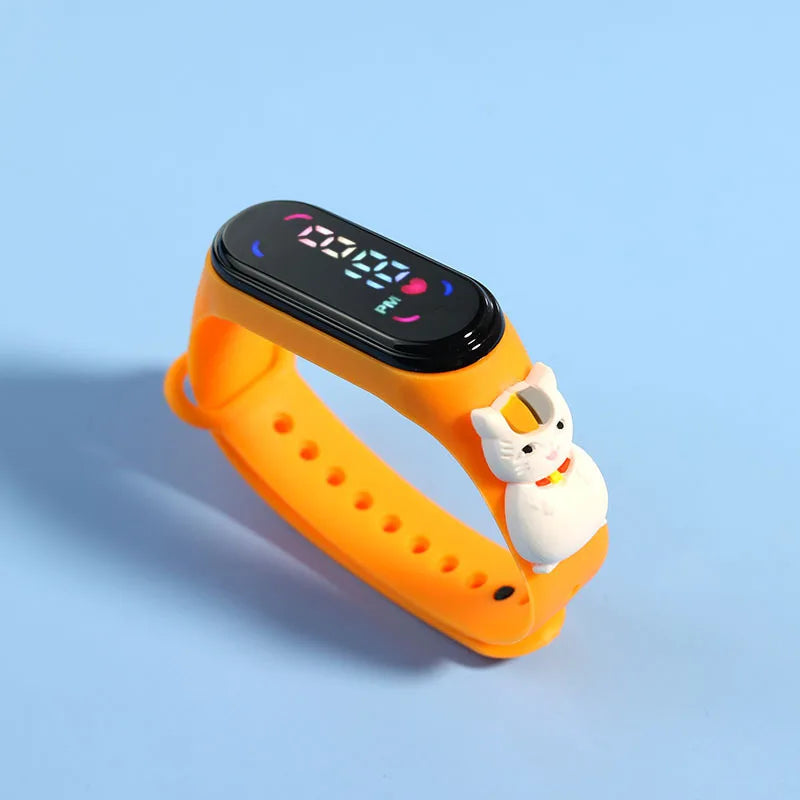 Fashion Mickey Children Watches For Girls Electronic Bracelet Sports Touch LED Spiderman Doll Kids Watch Women Waterproof Clock - P's One-Stop Shop 