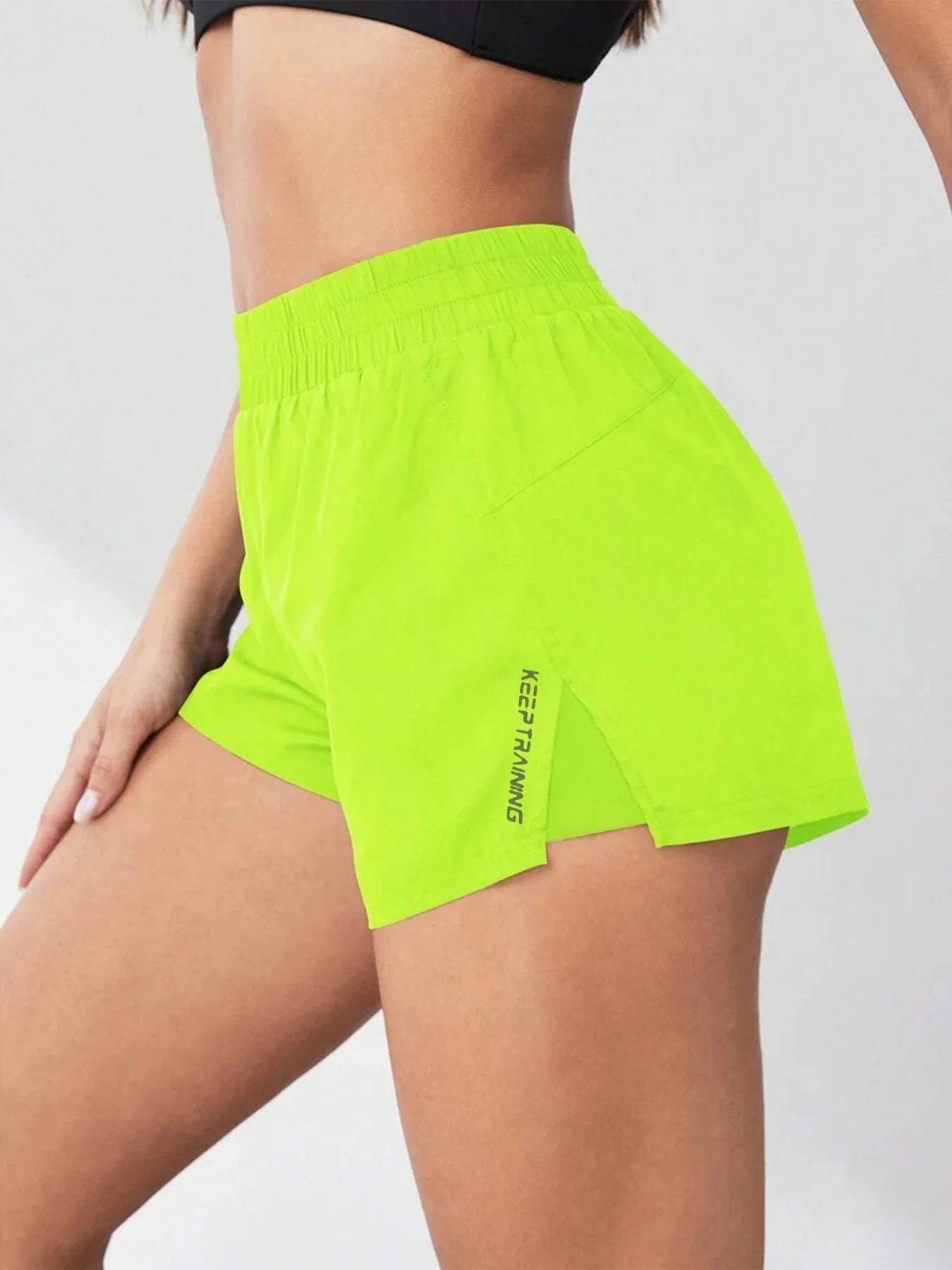 Faux Two-Piece Women's Anti-Exposure Yoga Shorts - P's One-Stop Shop 