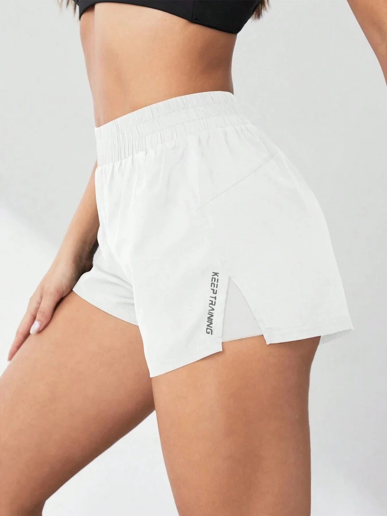 Faux Two-Piece Women's Anti-Exposure Yoga Shorts - P's One-Stop Shop 