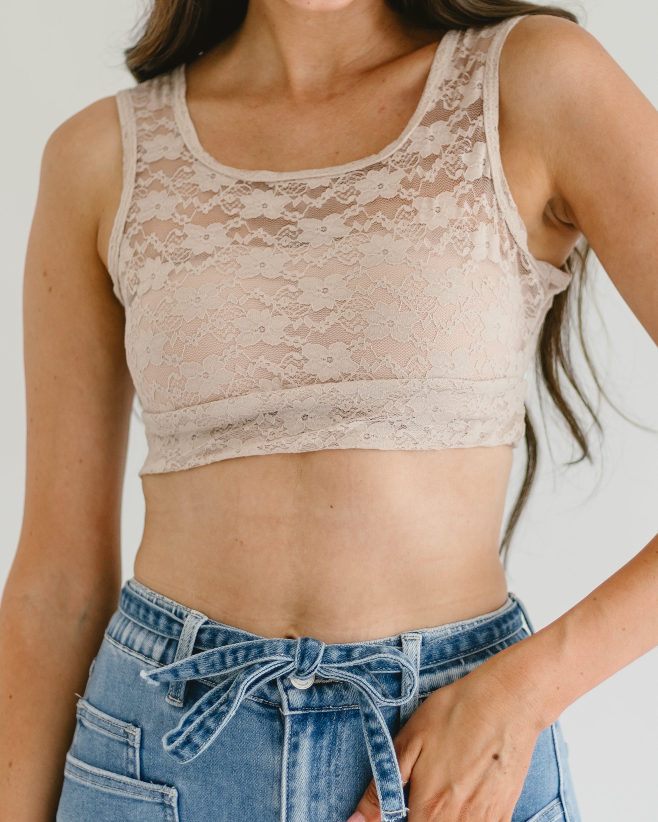 Full Lace Tank Halftee - P's One-Stop Shop 