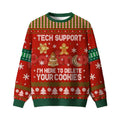 Geeksoutfit Retro Geek Sweater Ugly Christmas Jumper, Crew Neck Long Sleeve Holiday Knitwear for Men & Women - P's One-Stop Shop 