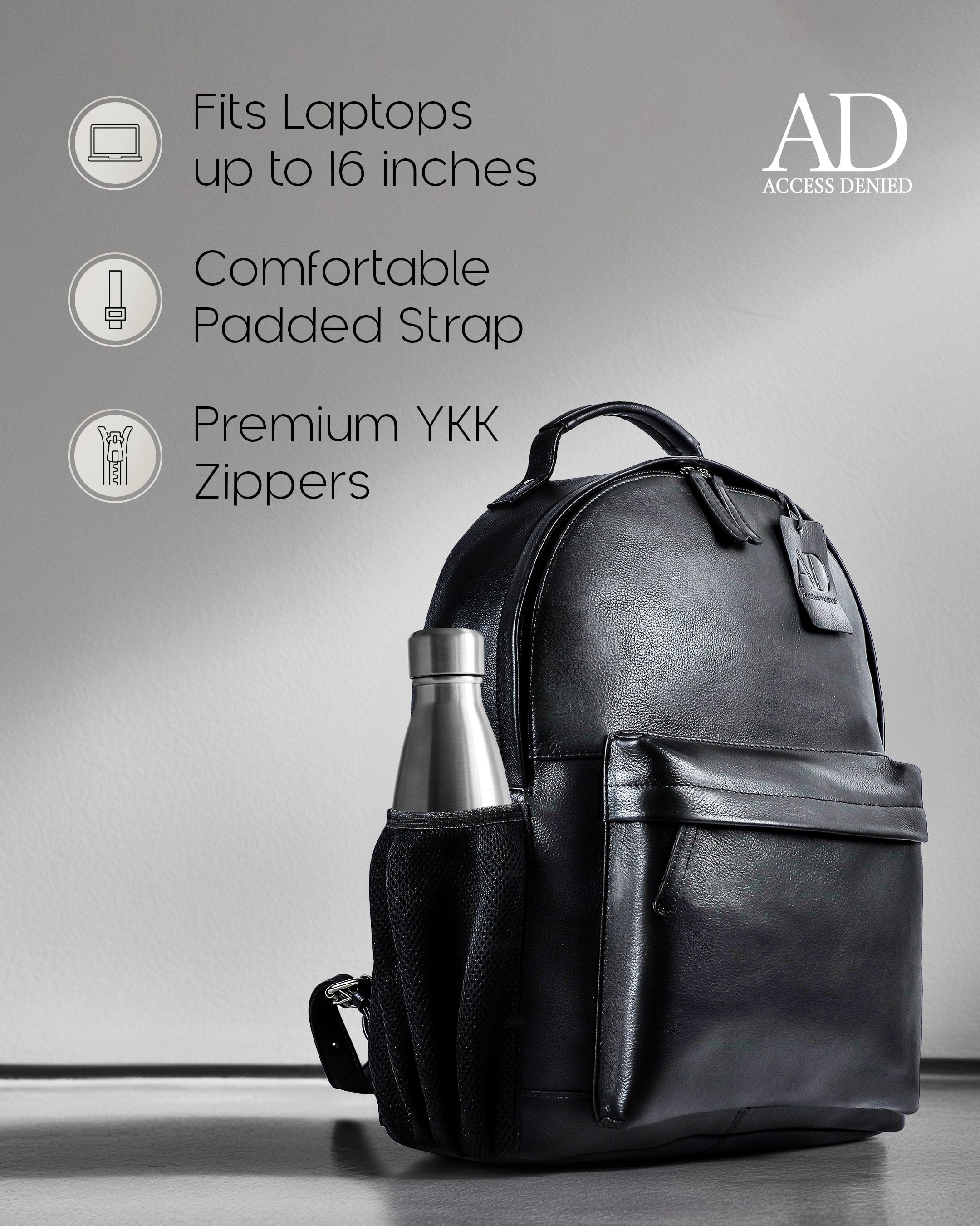 Genuine Leather Backpack - P's One-Stop Shop 