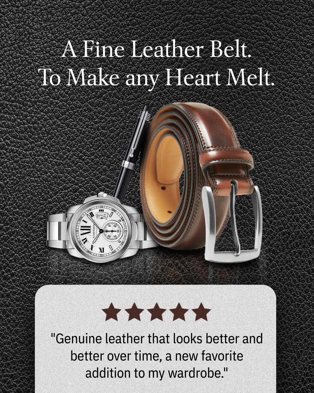 Genuine Leather Belt - P's One-Stop Shop 