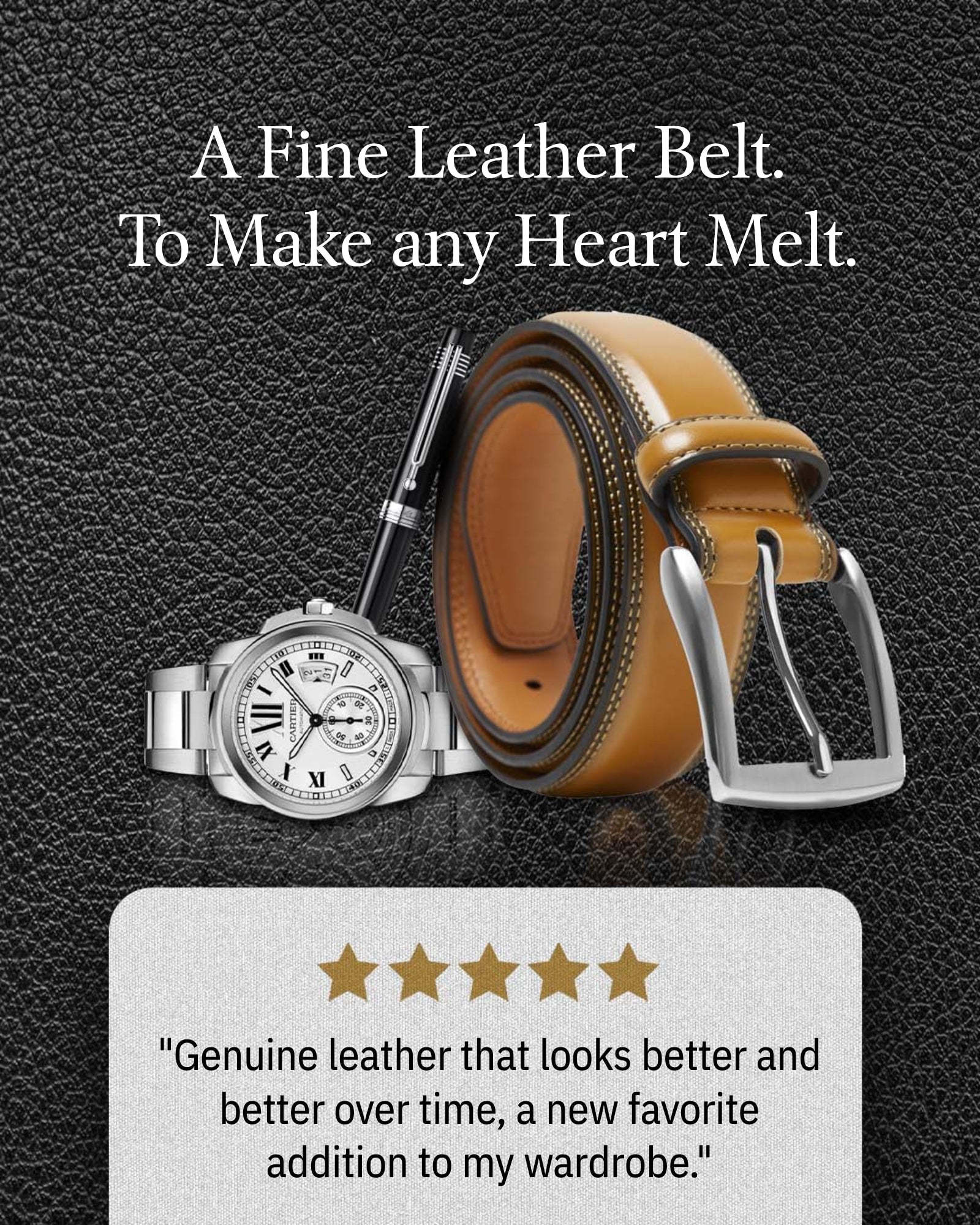 Genuine Leather Belt - P's One-Stop Shop 