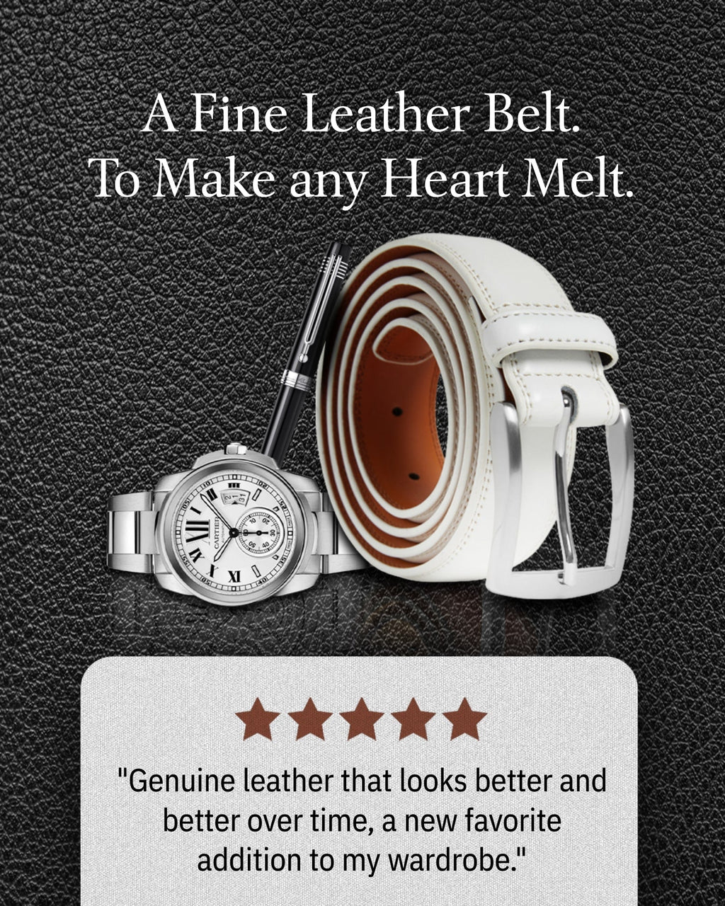 Genuine Leather Belt - P's One-Stop Shop 