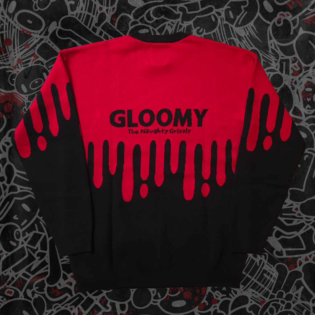 Gloomy Drip Knit Sweater - P's One-Stop Shop 