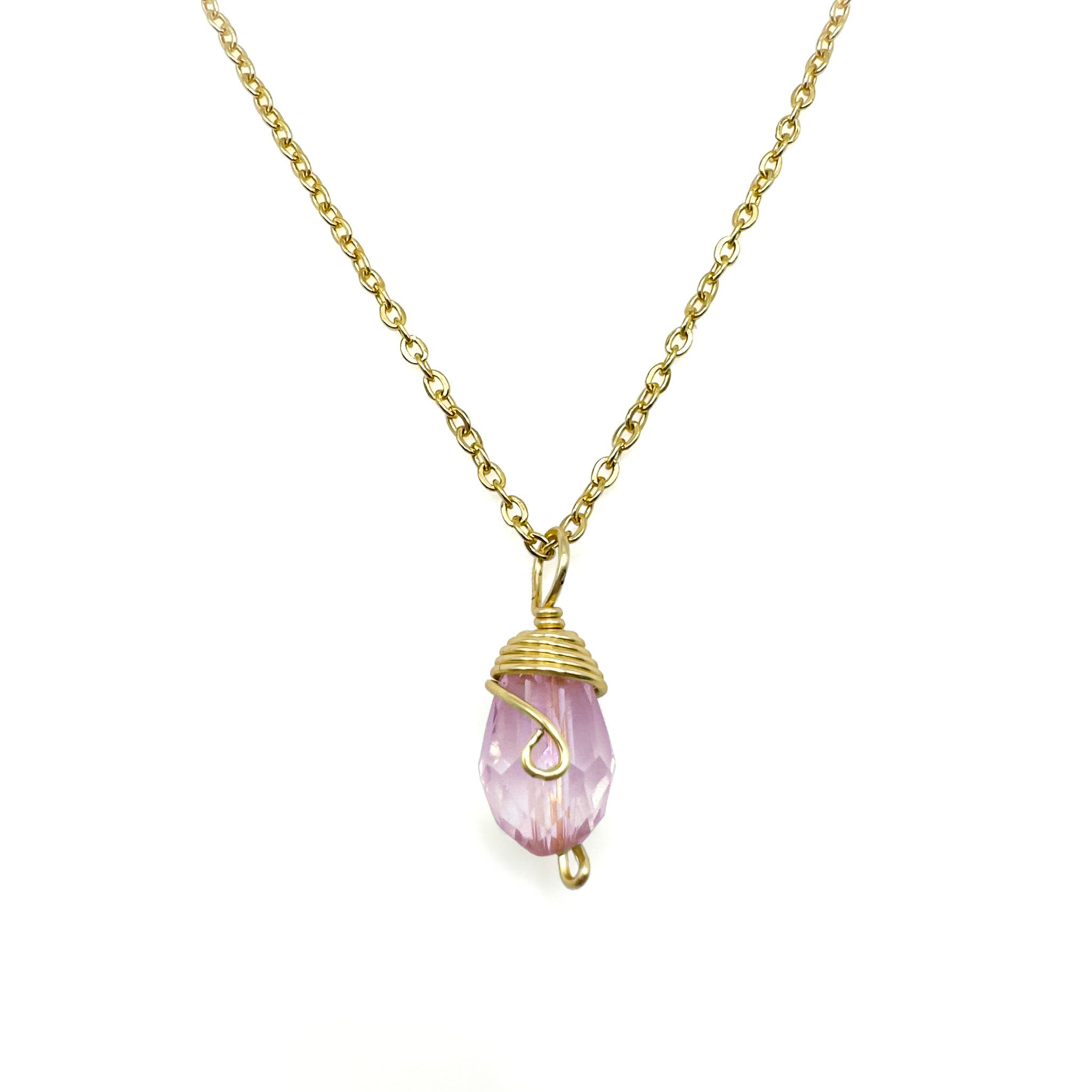 Gold Birthstone necklace - P's One-Stop Shop 