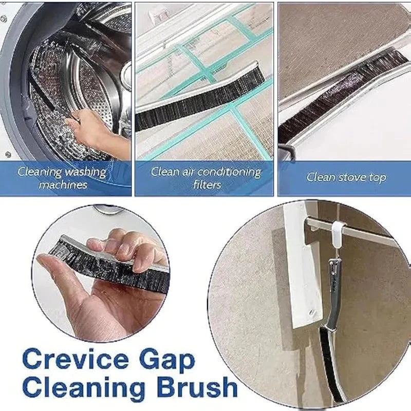 Hard Bristle Crevice Cleaning Brush – Perfect for Tile Joints, Window Tracks, and Seam Cleaning - P's One-Stop Shop 