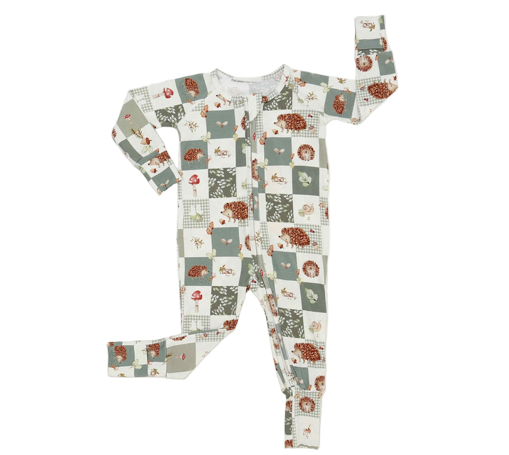 Harvest Hedgehogs Bamboo Zippy Pajamas - P's One-Stop Shop 