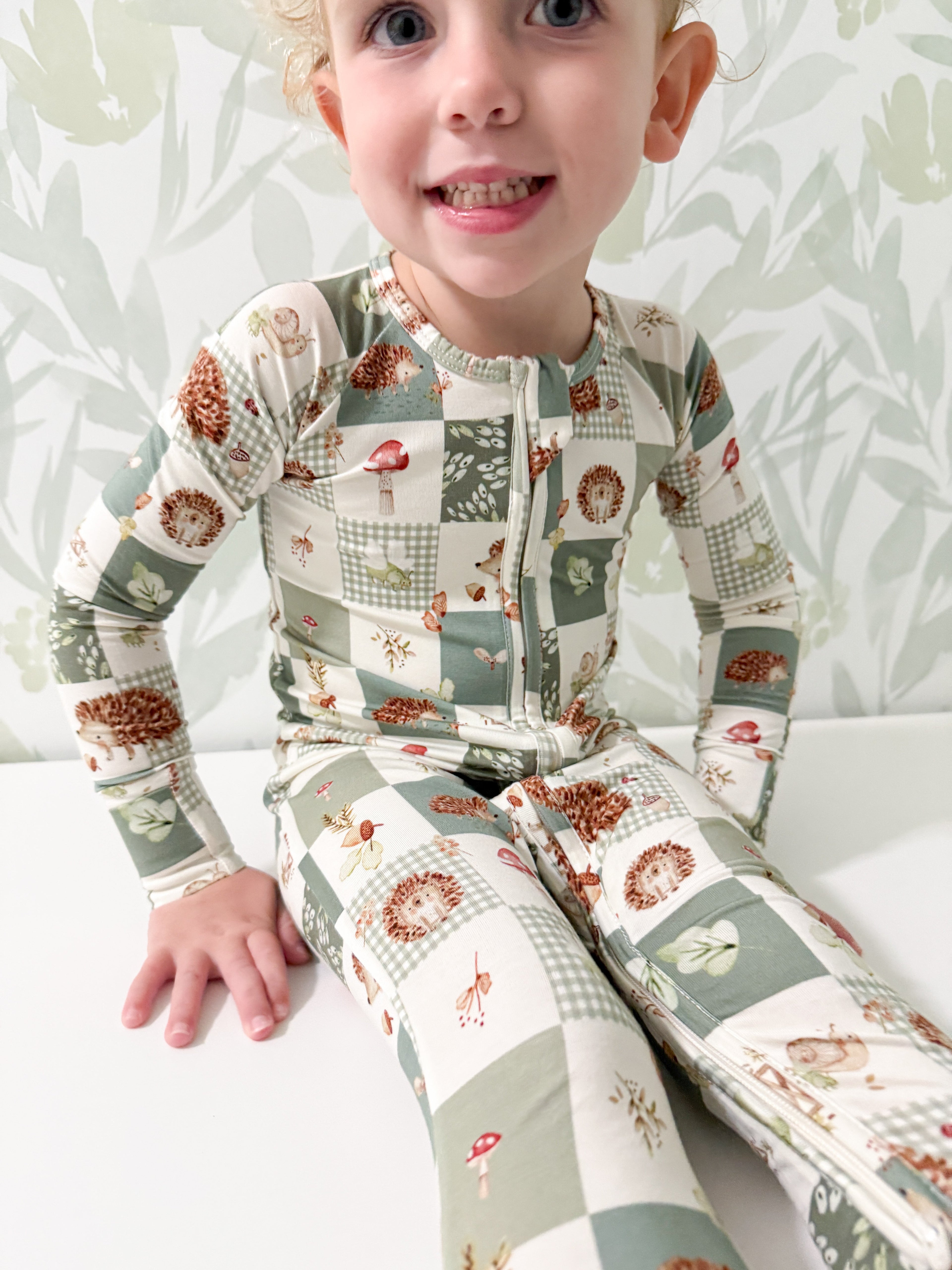 Harvest Hedgehogs Bamboo Zippy Pajamas - P's One-Stop Shop 