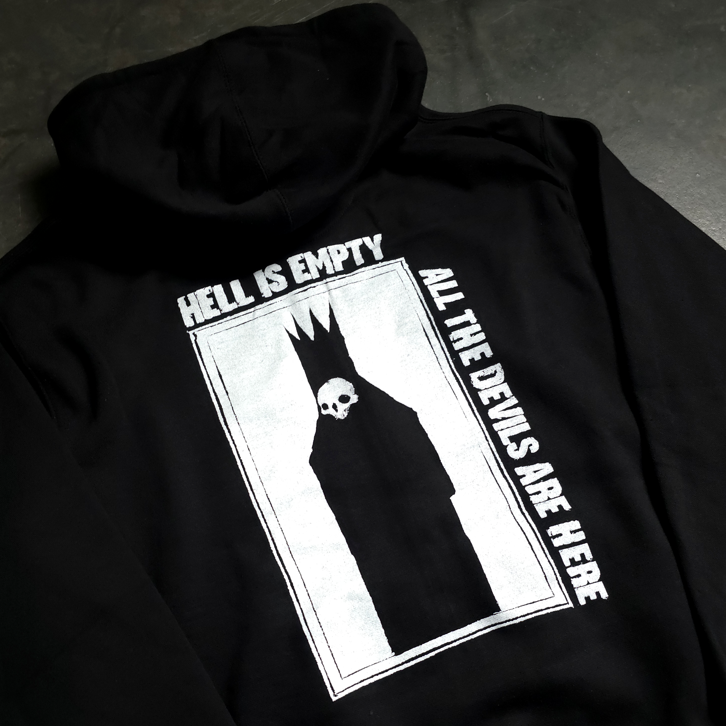 Hell is Empty Zip Up Hoodie - P's One-Stop Shop 