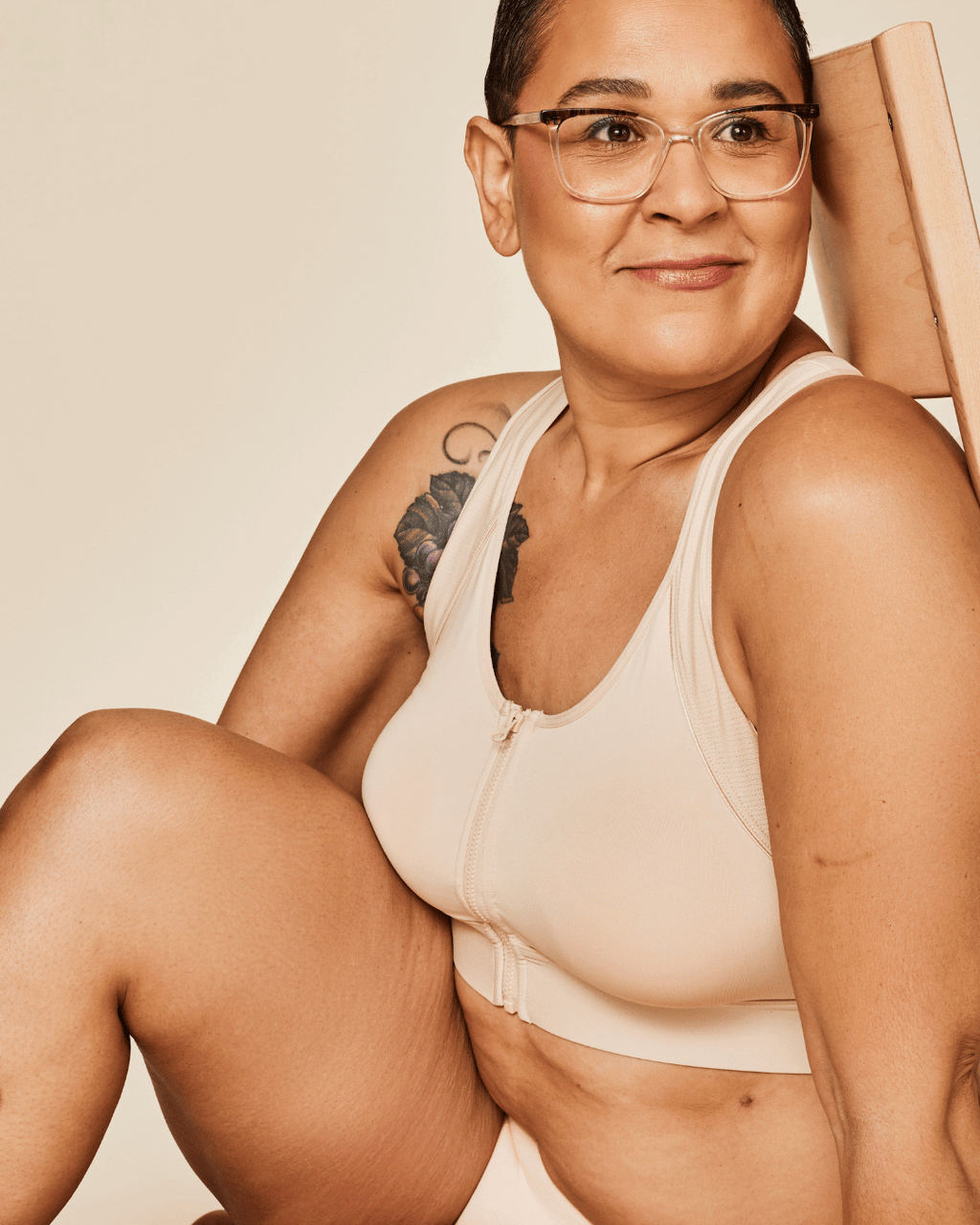 Hero Front‑Closure Sports Bra - Buff - P's One-Stop Shop 