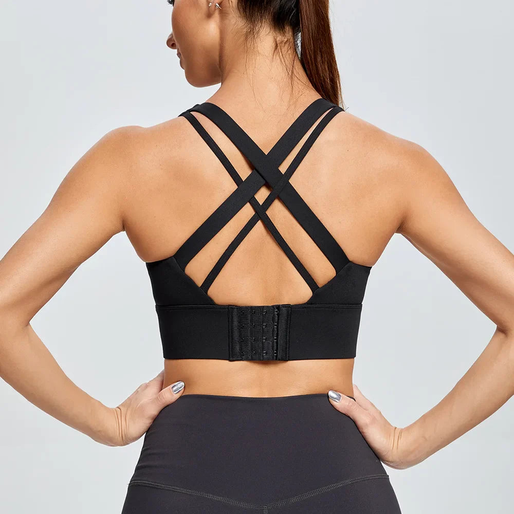 High Impact Women's Sports Bra with Back Closure - P's One-Stop Shop 