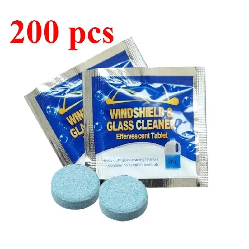 ISGTDRM Solid Cleaner Car Windscreen Cleaner Effervescent Tablet Auto Wiper Glass Solid Cleaning Concentrated Tablets Detergent - P's One-Stop Shop 