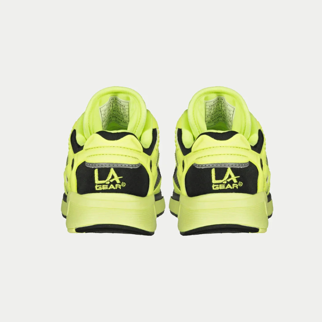 LA Gear Kids Catapult Light-Up x Glow Lowtop | Neon Yellow x Black - P's One-Stop Shop 
