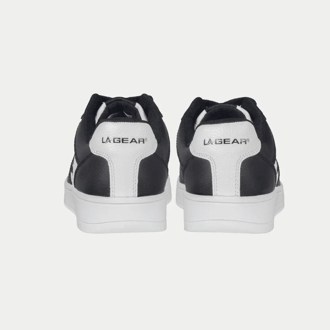 LA Gear Kids Edge Lowtop | Black x White Logo - P's One-Stop Shop 