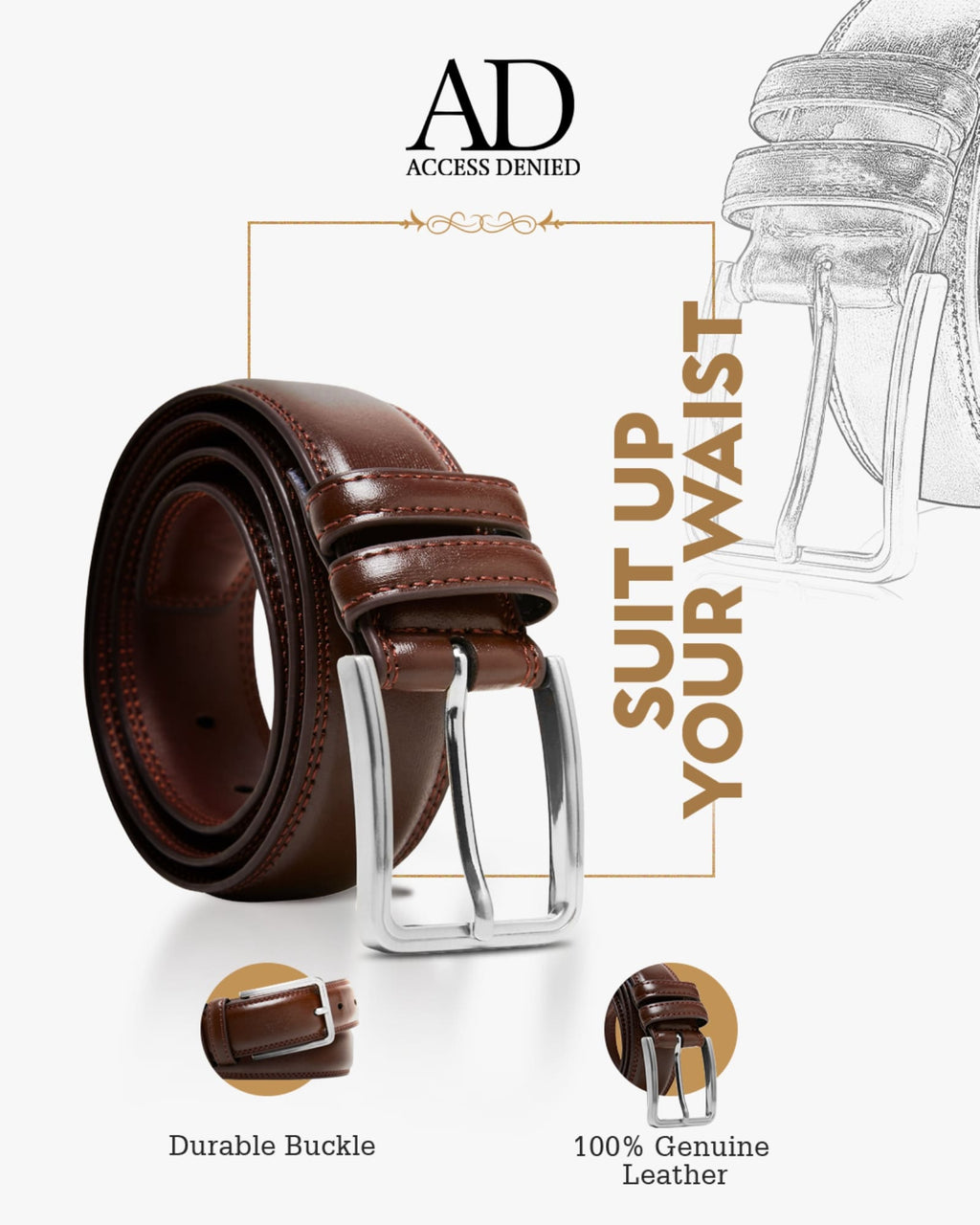 Leather Belt - P's One-Stop Shop 