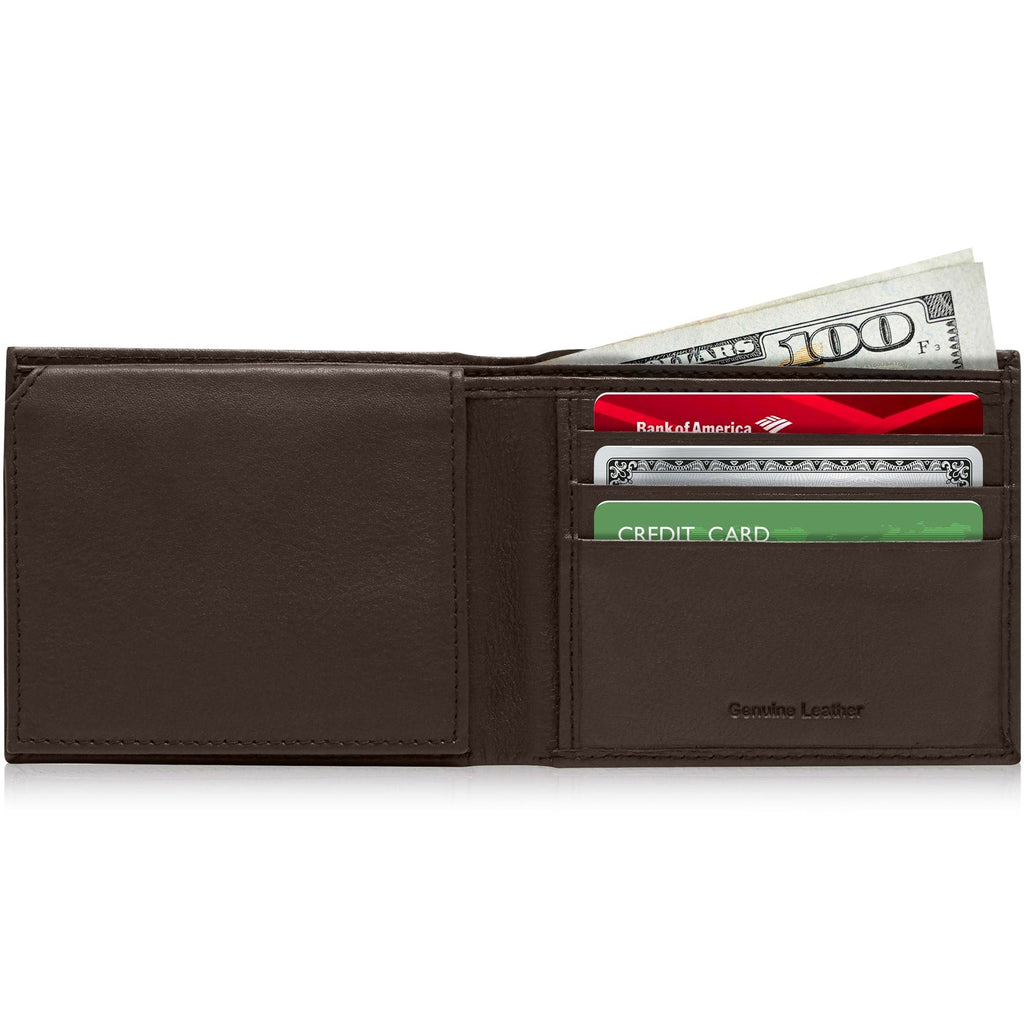 Leather Bifold Wallet - P's One-Stop Shop 