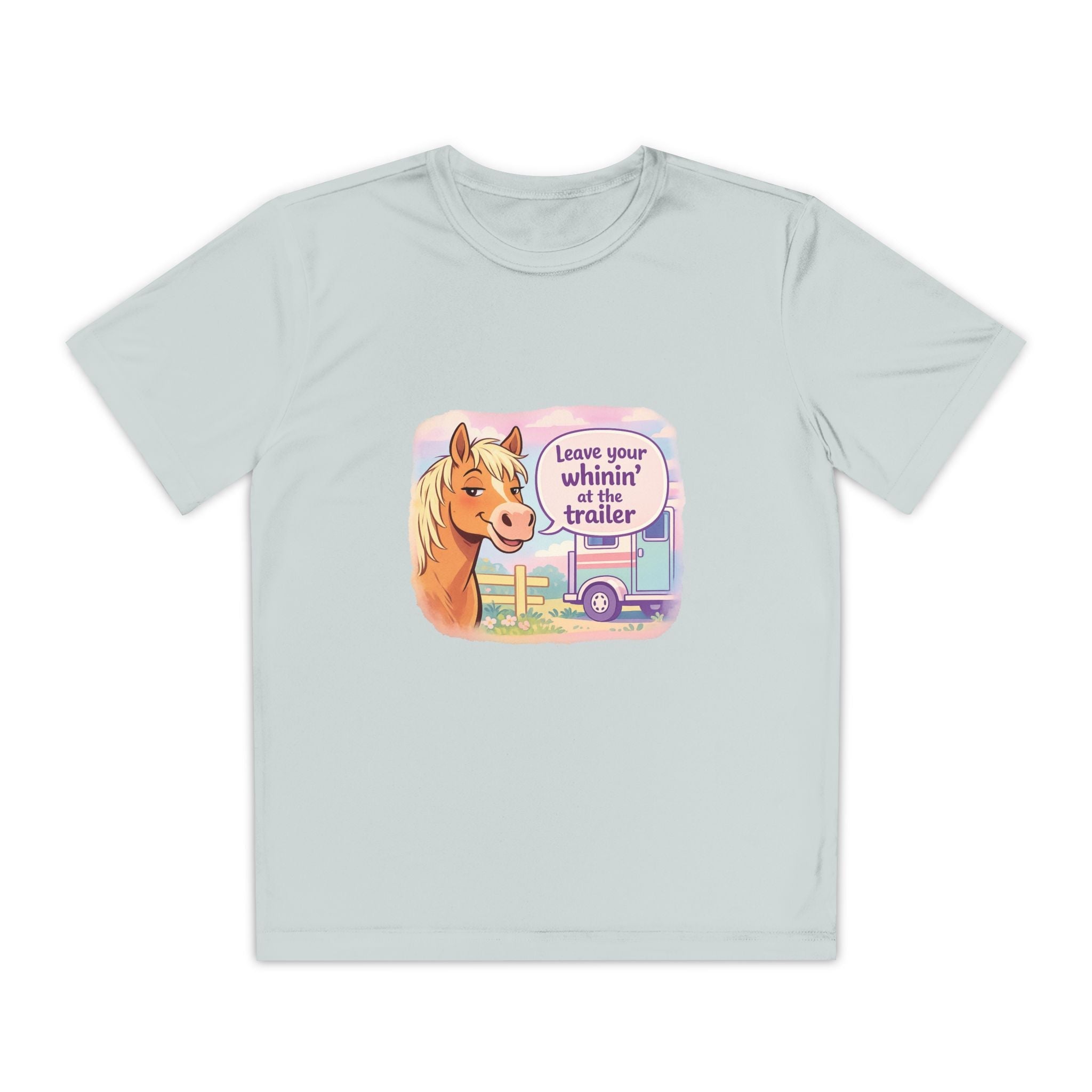 "Leave Your Whinin' at the Trailer" Girls Moisture-wicking Sport T-shirt - P's One-Stop Shop 