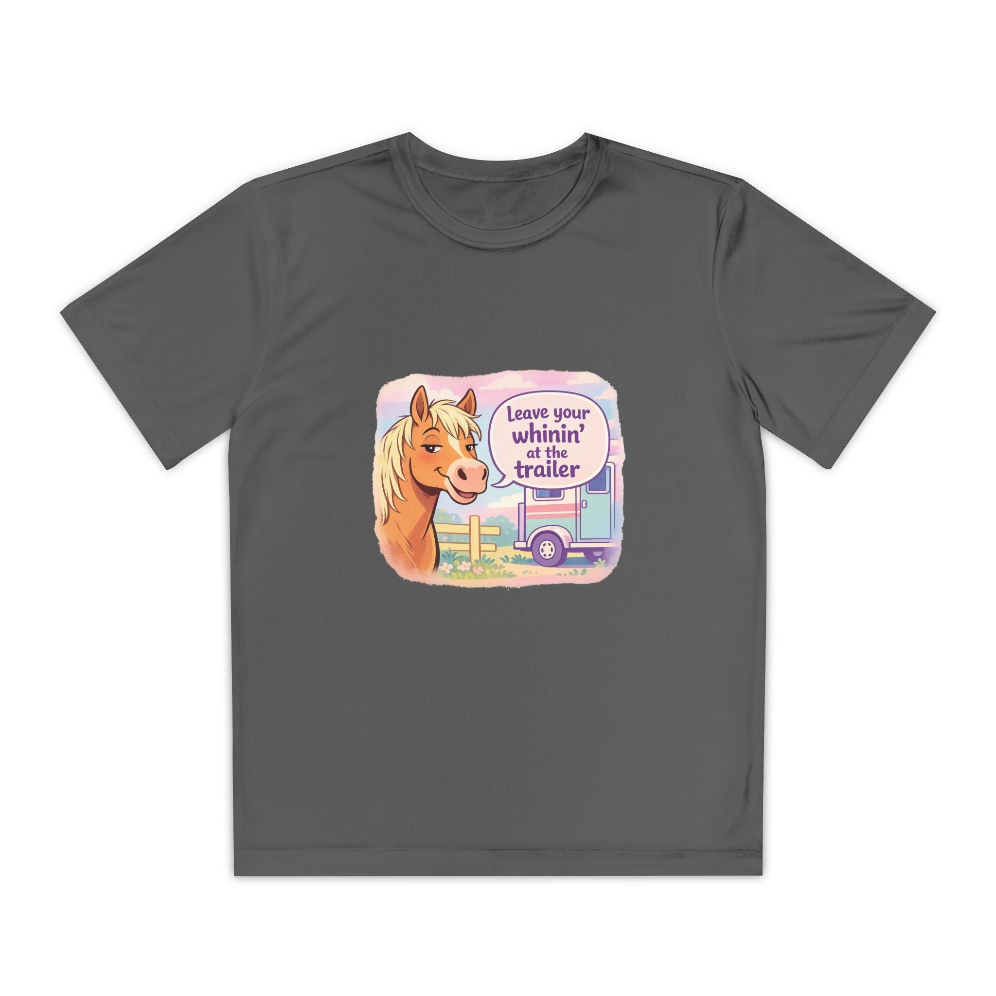 "Leave Your Whinin' at the Trailer" Girls Moisture-wicking Sport T-shirt - P's One-Stop Shop 