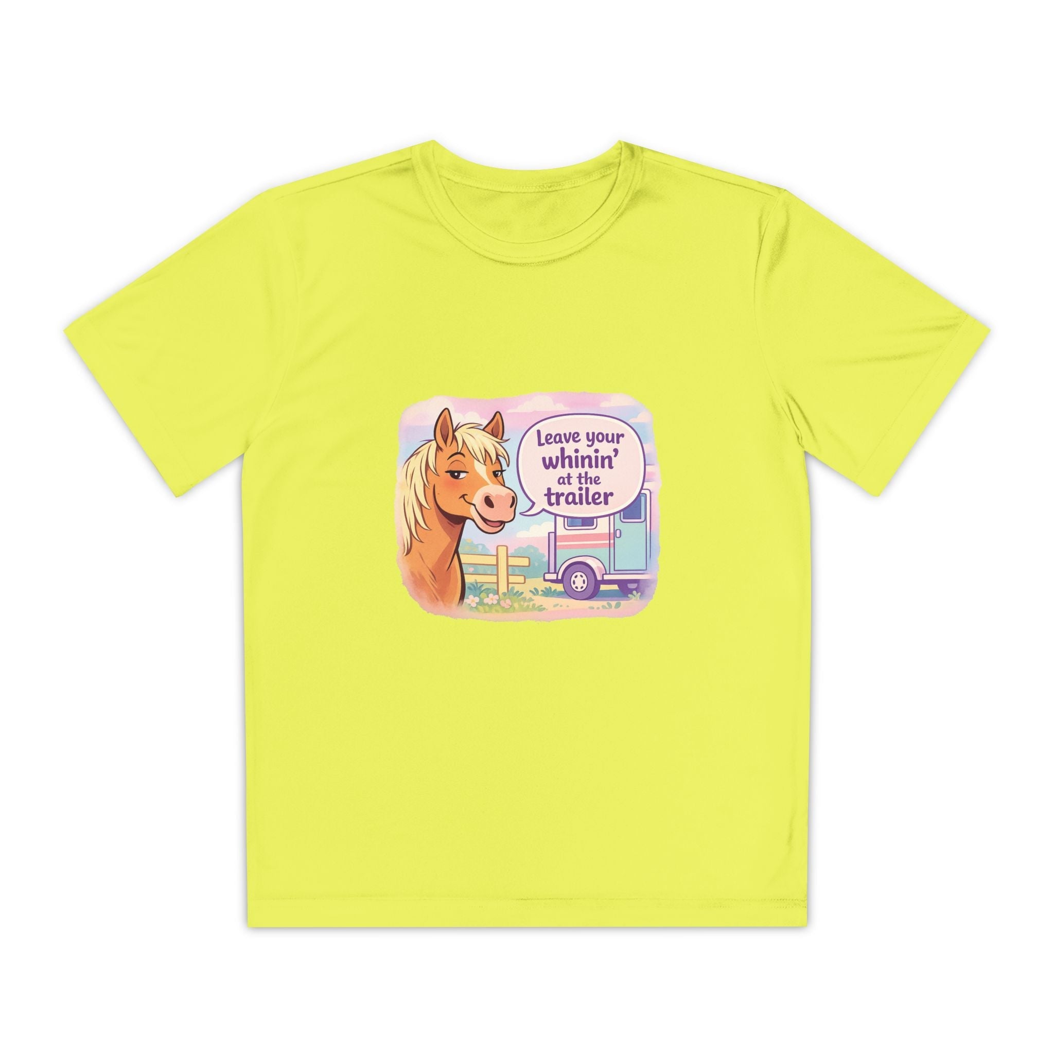 "Leave Your Whinin' at the Trailer" Girls Moisture-wicking Sport T-shirt - P's One-Stop Shop 