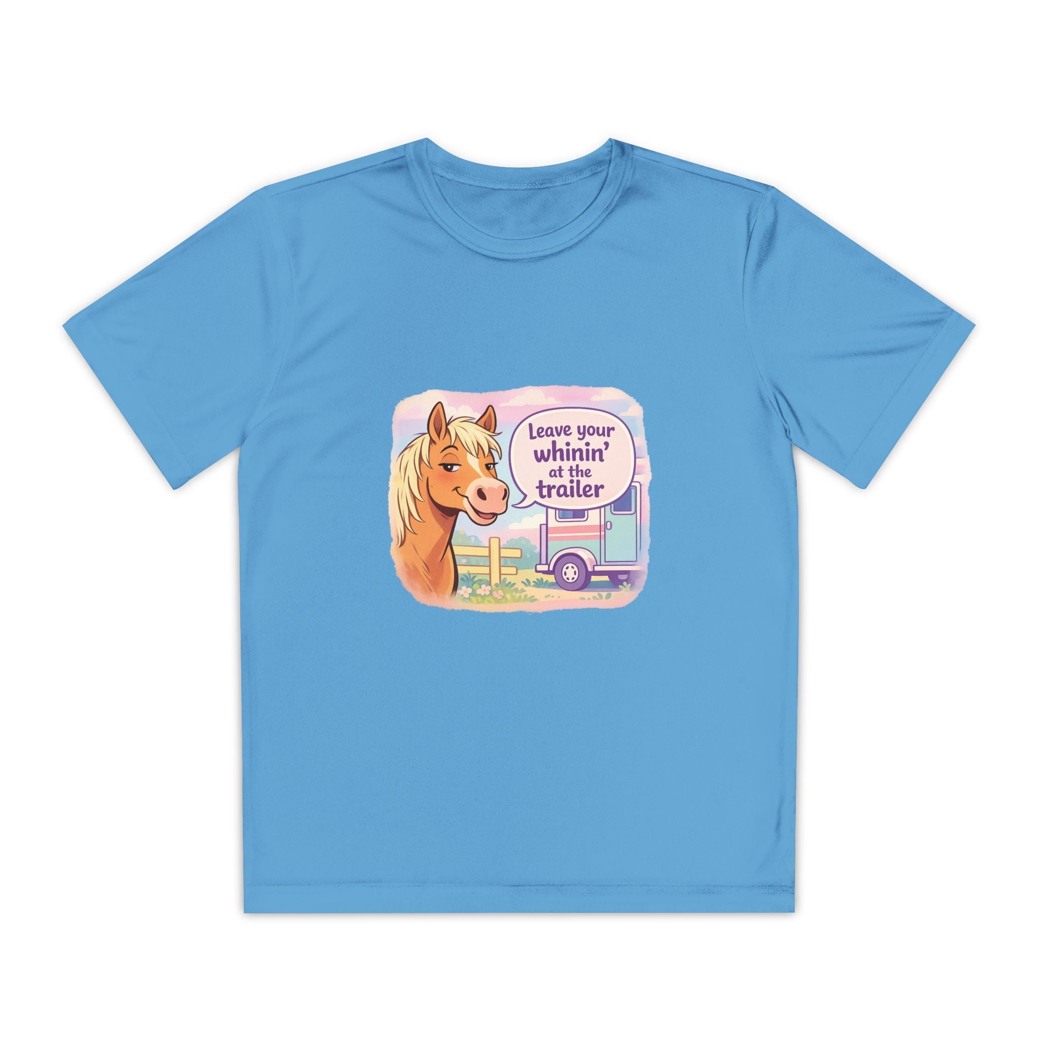 "Leave Your Whinin' at the Trailer" Girls Moisture-wicking Sport T-shirt - P's One-Stop Shop 