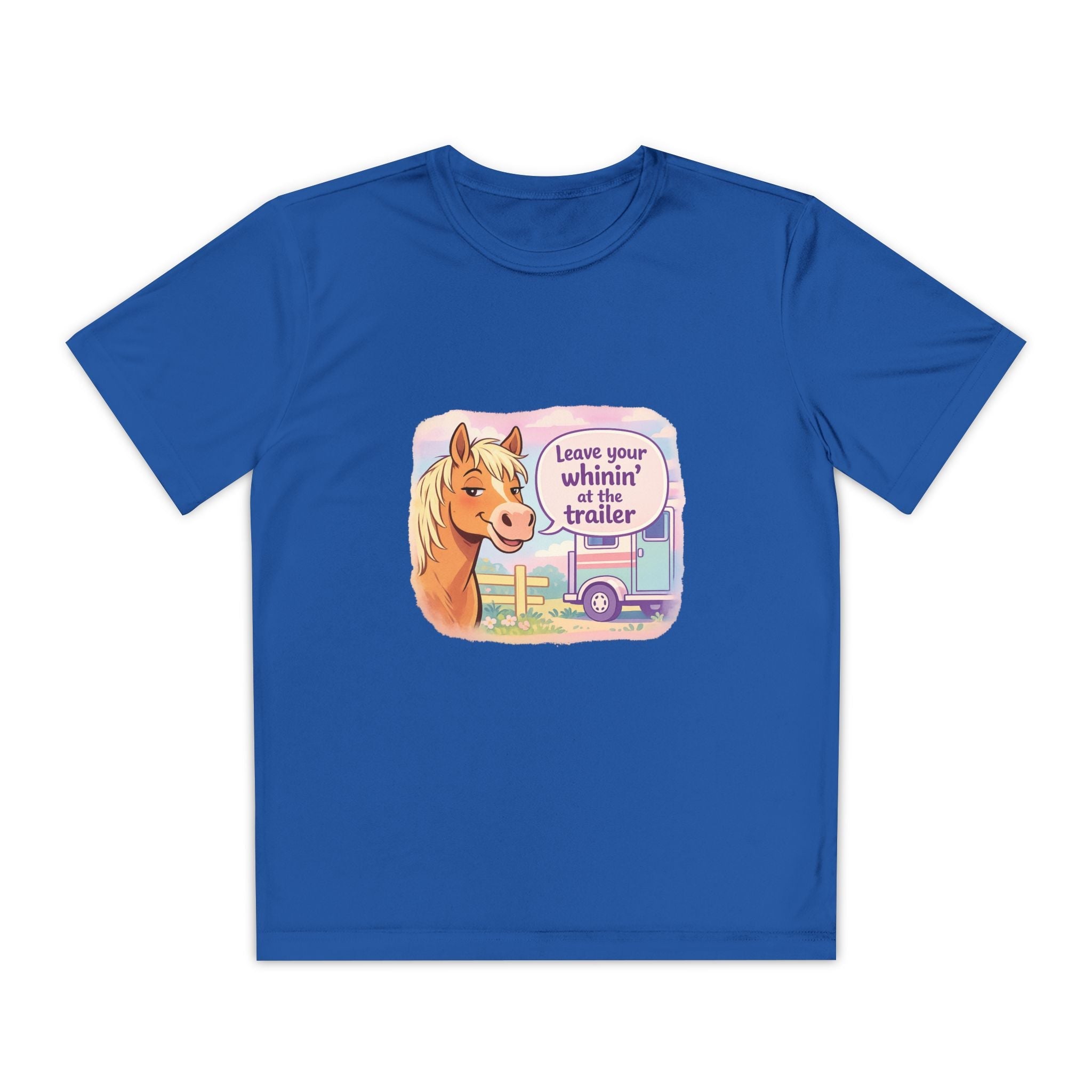 "Leave Your Whinin' at the Trailer" Girls Moisture-wicking Sport T-shirt - P's One-Stop Shop 