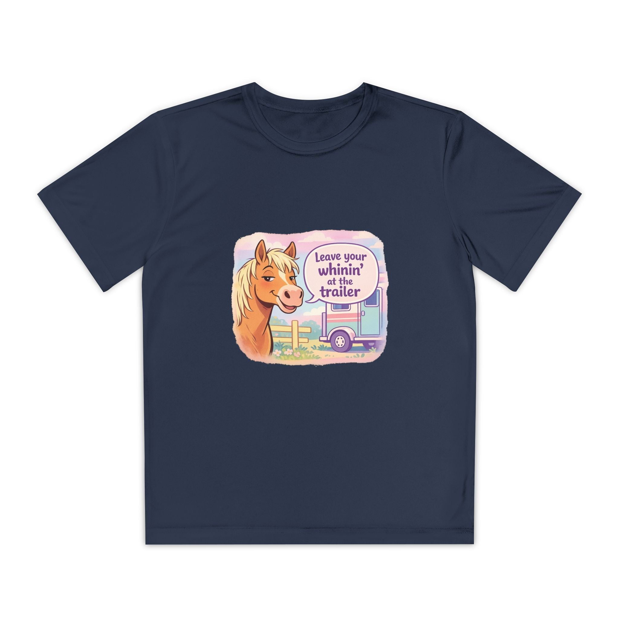 "Leave Your Whinin' at the Trailer" Girls Moisture-wicking Sport T-shirt - P's One-Stop Shop 