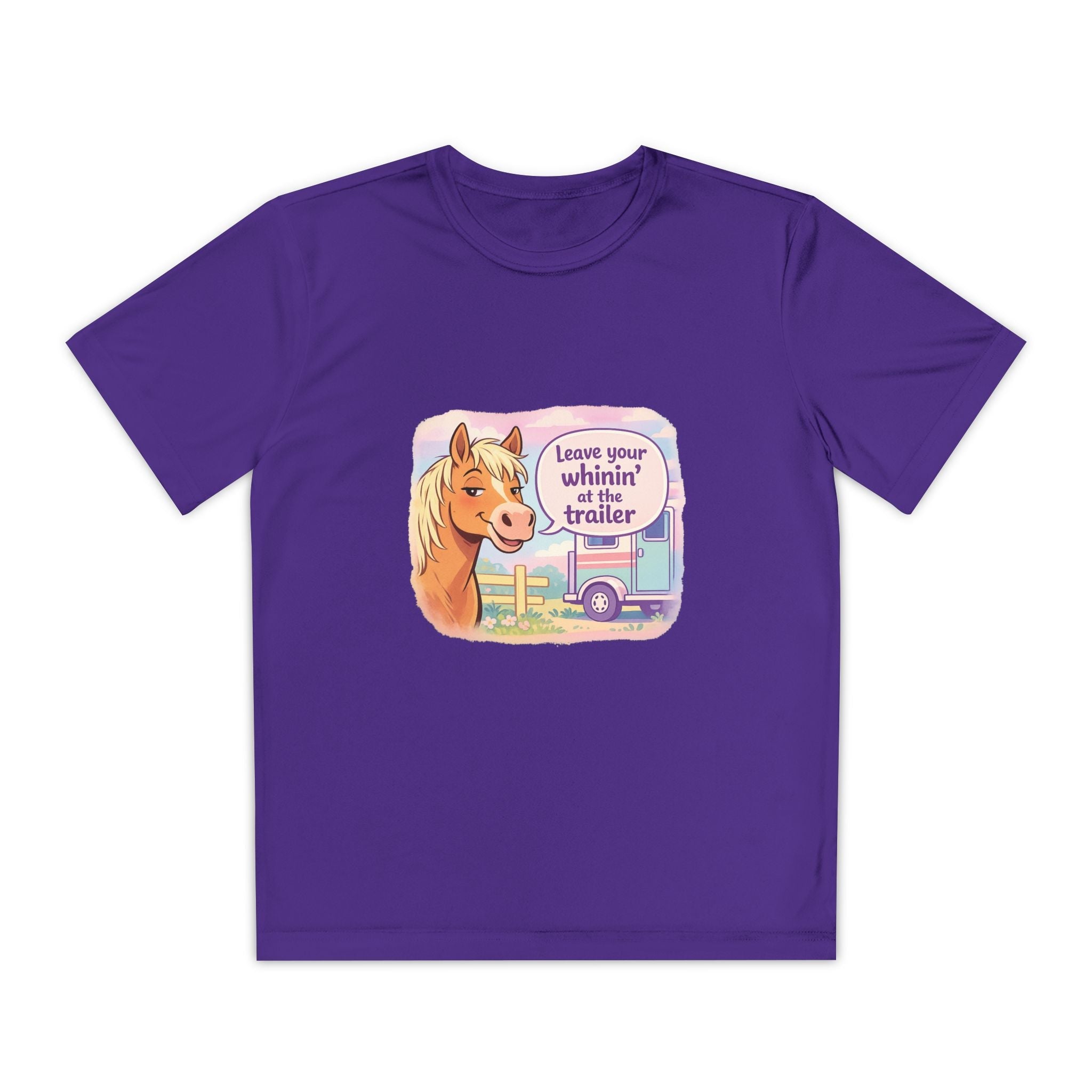 "Leave Your Whinin' at the Trailer" Girls Moisture-wicking Sport T-shirt - P's One-Stop Shop 