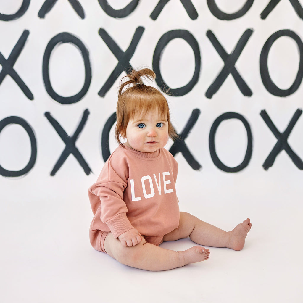 Loved Sweatshirt Romper - more colors - P's One-Stop Shop 