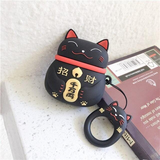 Lovely Lucky Cat Airpods Case - P's One-Stop Shop 