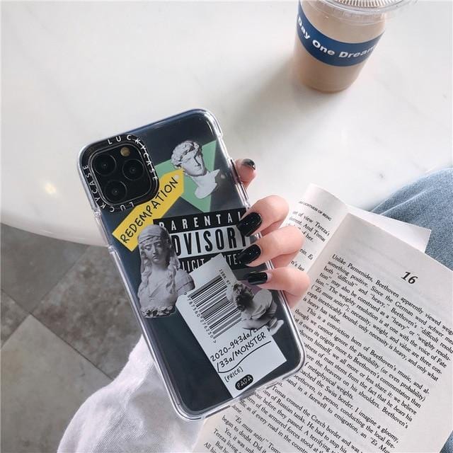 Luxury Art Letter Label iPhone Case - P's One-Stop Shop 