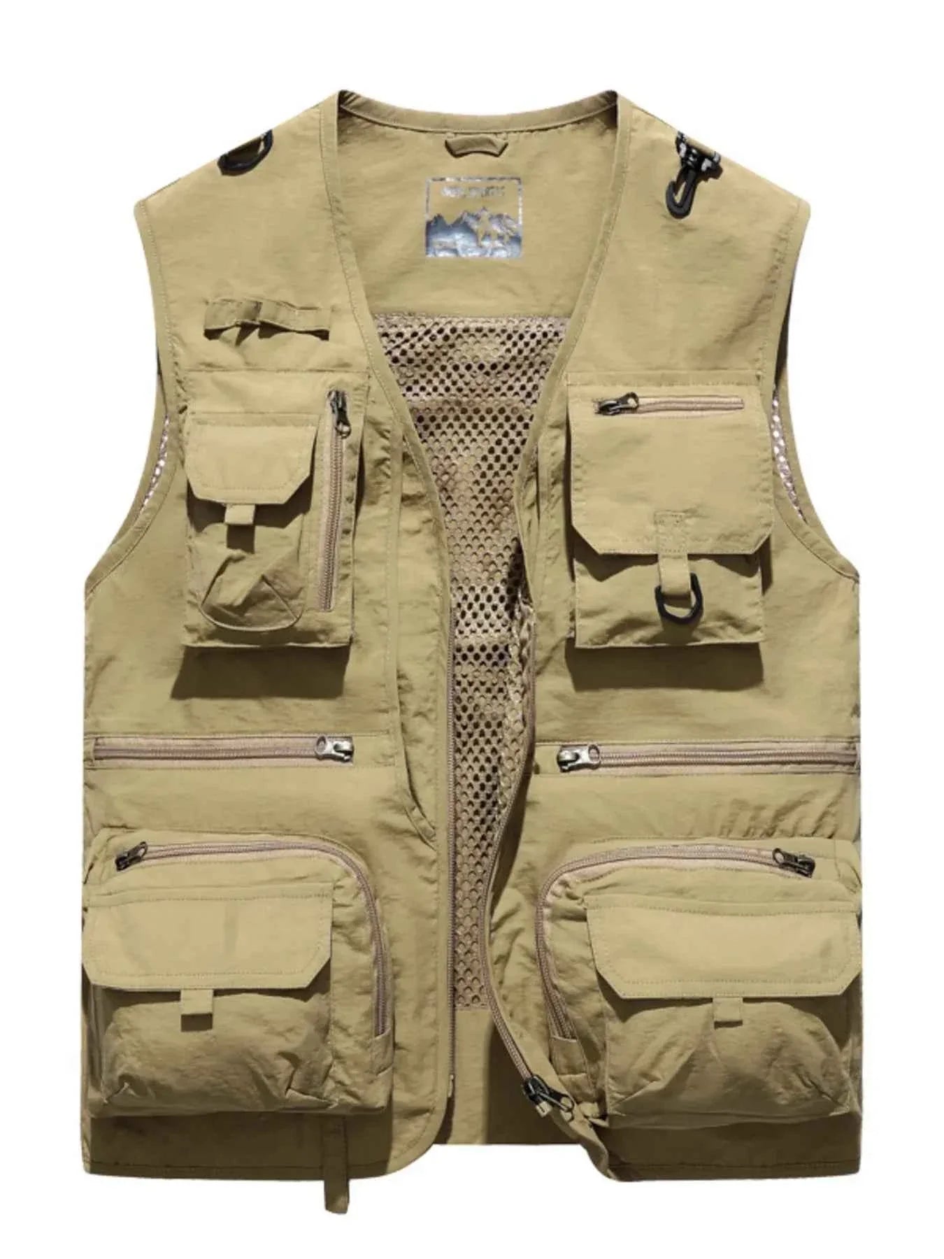 MegaFit Men's Quick-Dry Multi-Pocket Mesh Vest - P's One-Stop Shop 