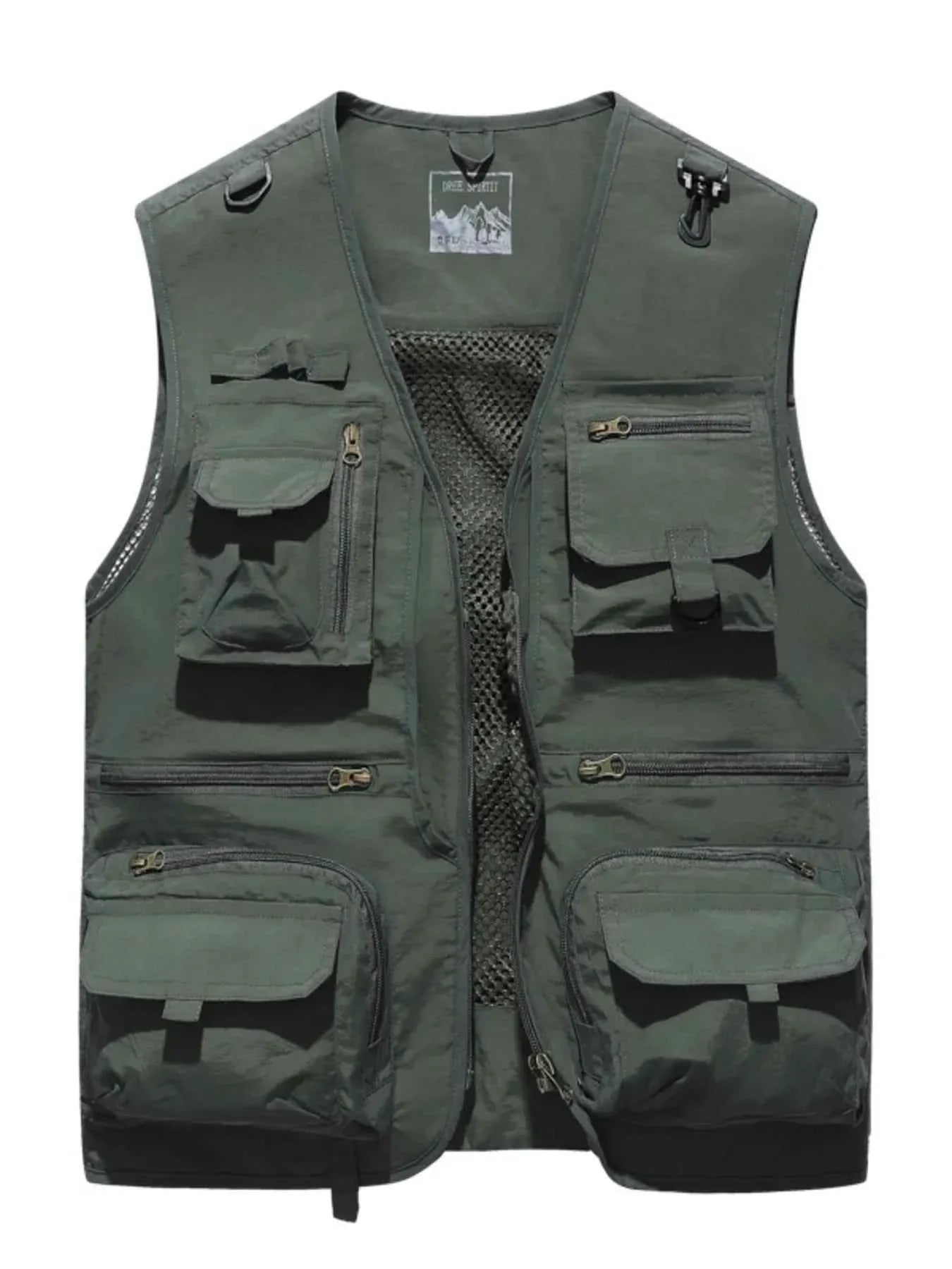 MegaFit Men's Quick-Dry Multi-Pocket Mesh Vest - P's One-Stop Shop 