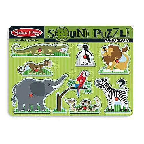 Melissa & Doug-Zoo Animals Sound Puzzle - P's One-Stop Shop 