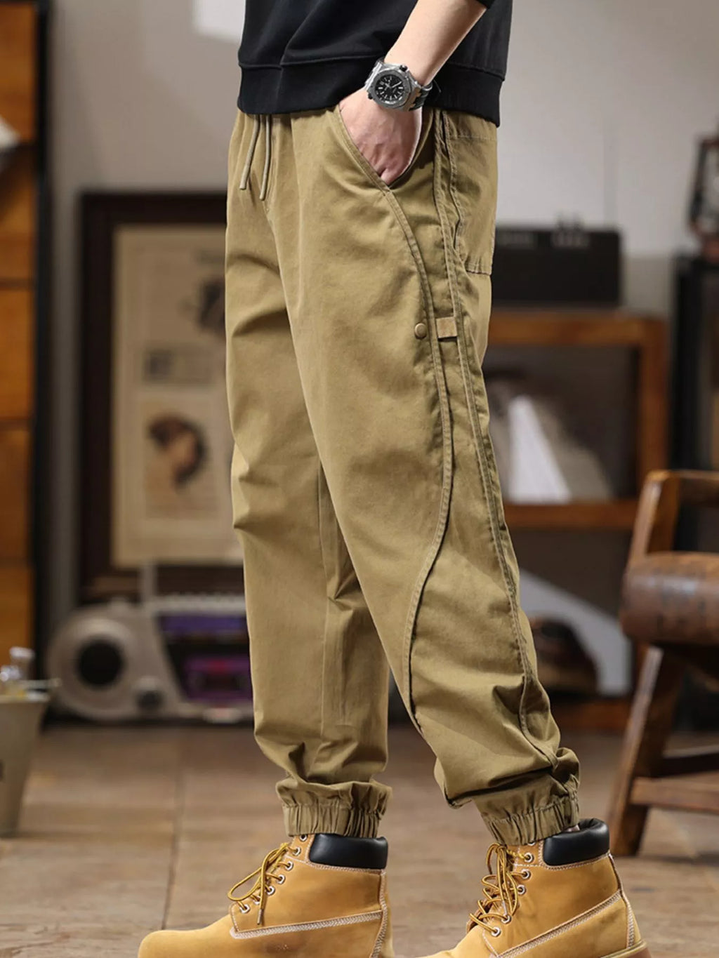 Men's Drawstring Jogger Plus Size - P's One-Stop Shop 