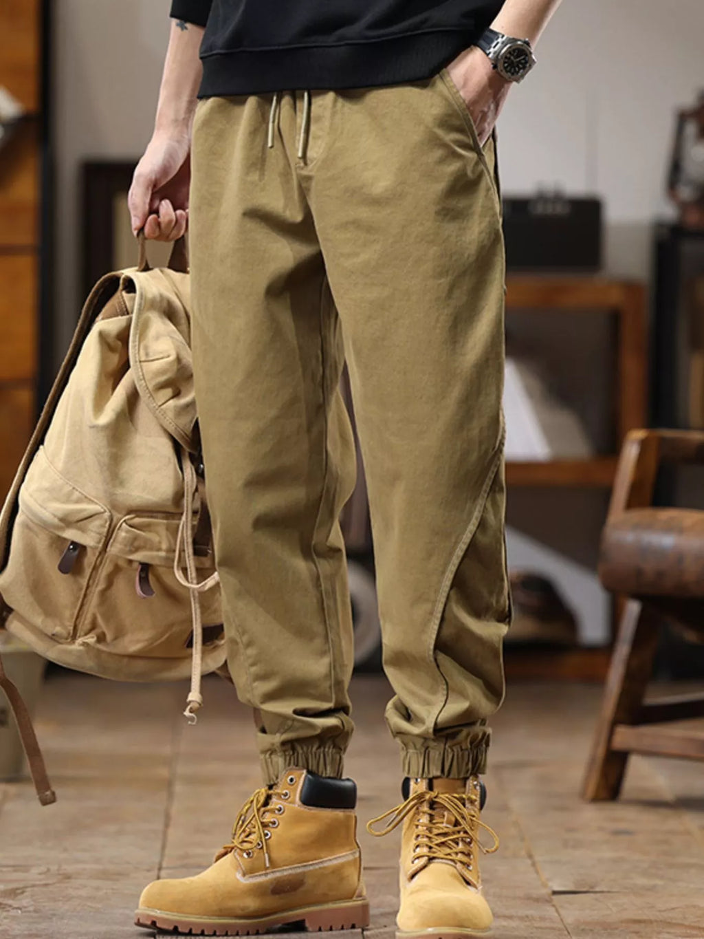 Men's Drawstring Jogger Plus Size - P's One-Stop Shop 
